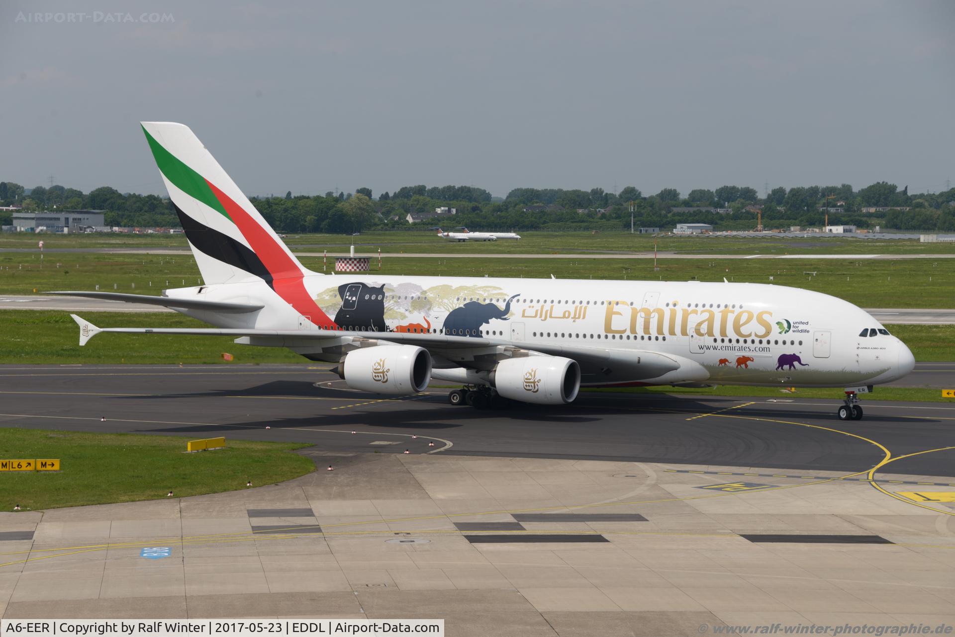 A6-EER, 2013 Airbus A380-861 C/N 139, Airbus A380-861 - Emirates 'United for wildlife' - 139 - A6-EER - 23.04.2017 - DUS