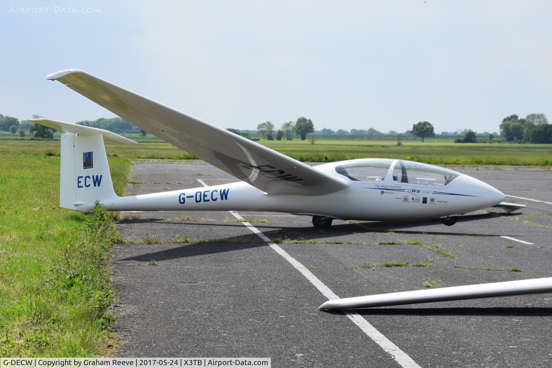 G-DECW, 1980 Schleicher ASK-21 C/N 21008, Parked at Tibenham.