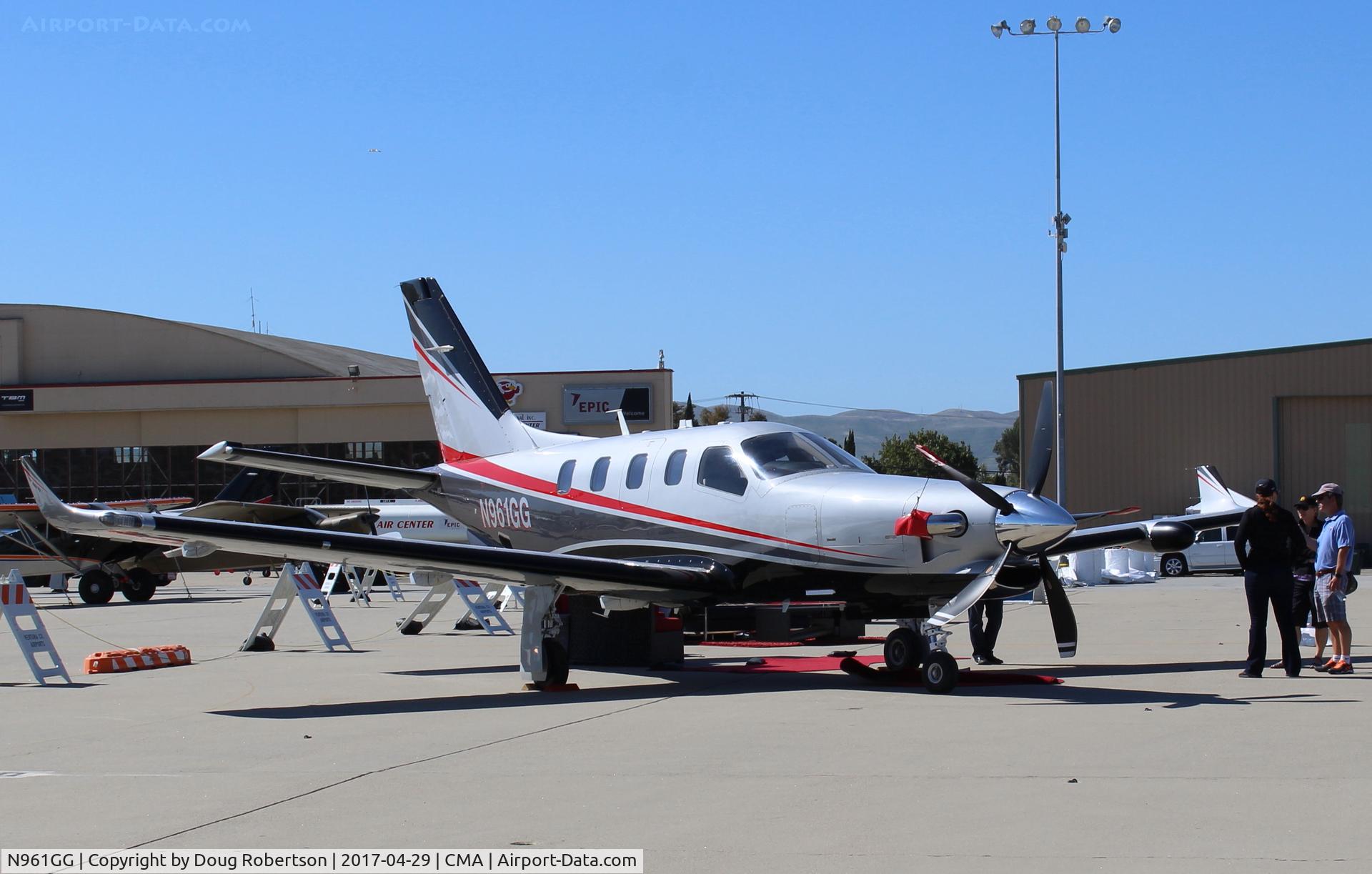 N961GG, 2016 Daher-Socata TBM-700 C/N 1111, 2016 DAHER SOCATA TBM 700, one P&W(C)PT-66D flat rated at 850 sHp, 5 blade CS prop, winglets, at AOPA FLY-IN