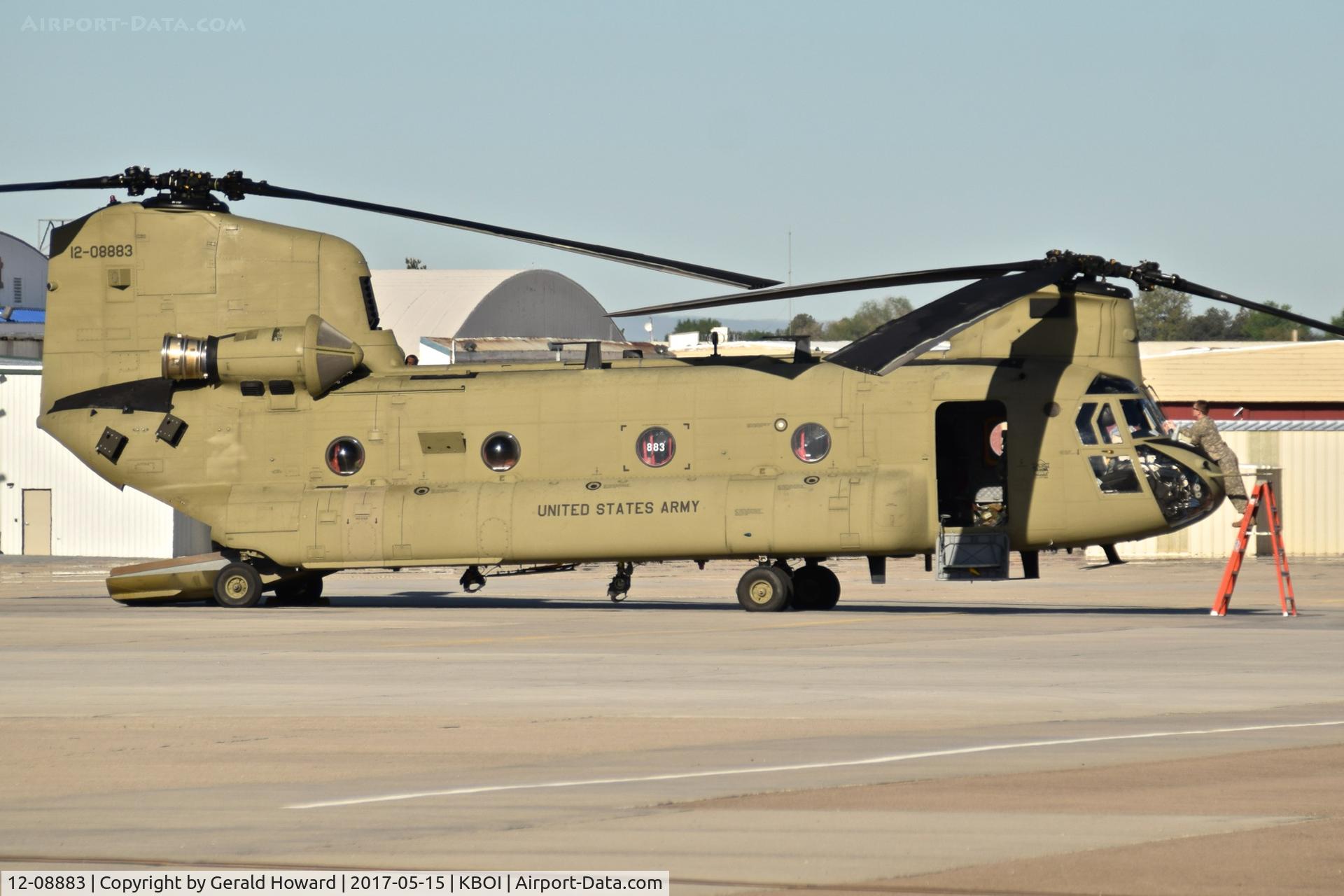 12-08883, 2012 Boeing CH-47F Chinook C/N M.8883, Parked on south GA ramp.