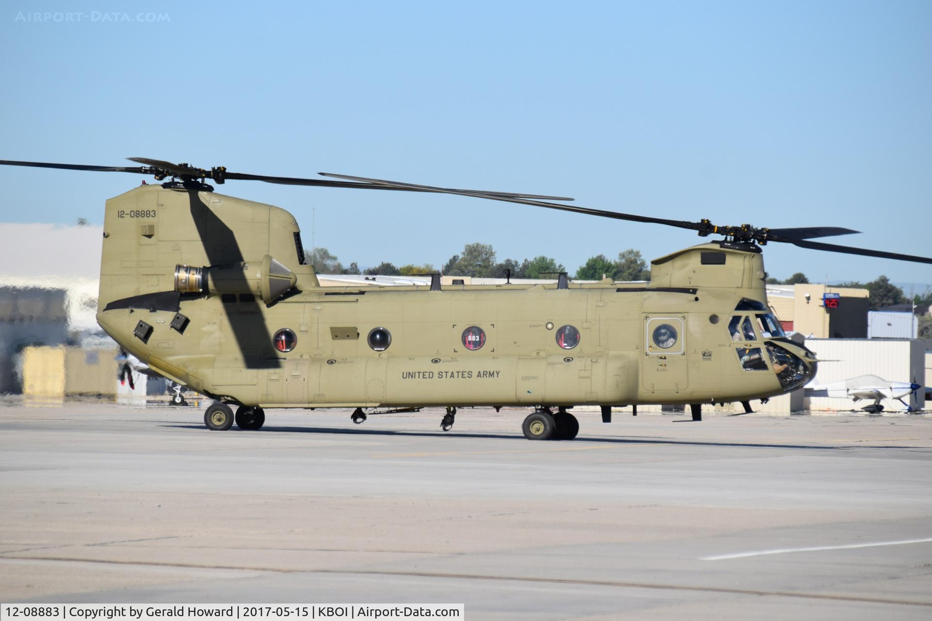 12-08883, 2012 Boeing CH-47F Chinook C/N M.8883, Taxiing from ramp for take off.