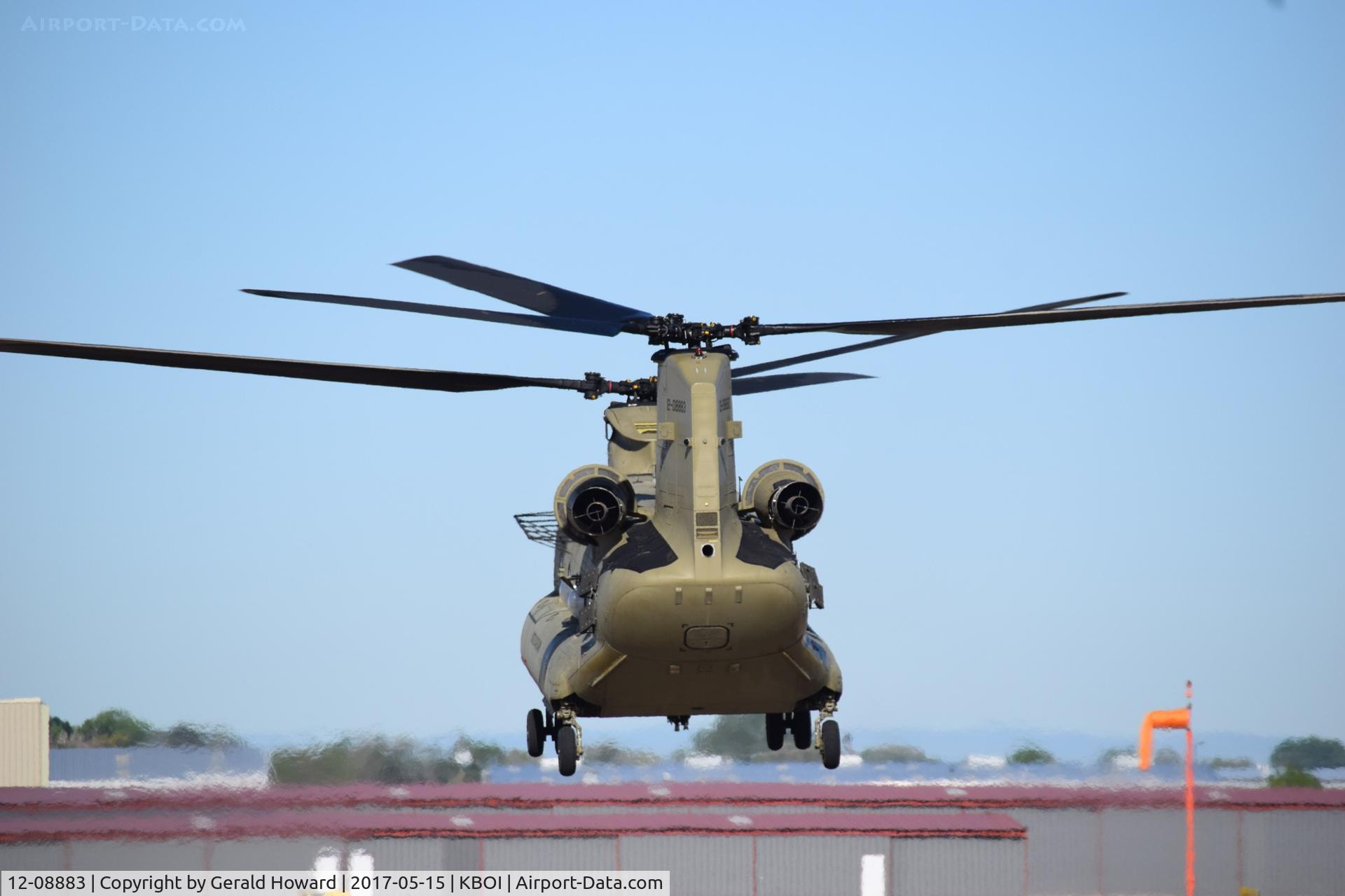 12-08883, 2012 Boeing CH-47F Chinook C/N M.8883, Departing BOI.