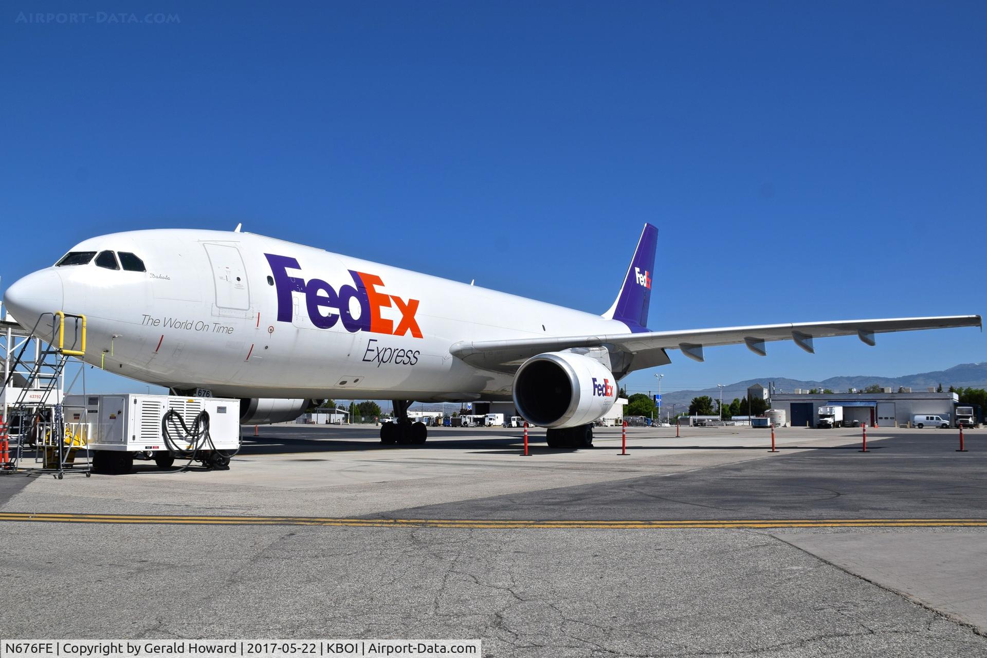 N676FE, 1998 Airbus A300F4-605R C/N 790, Parked on FedEx ramp.