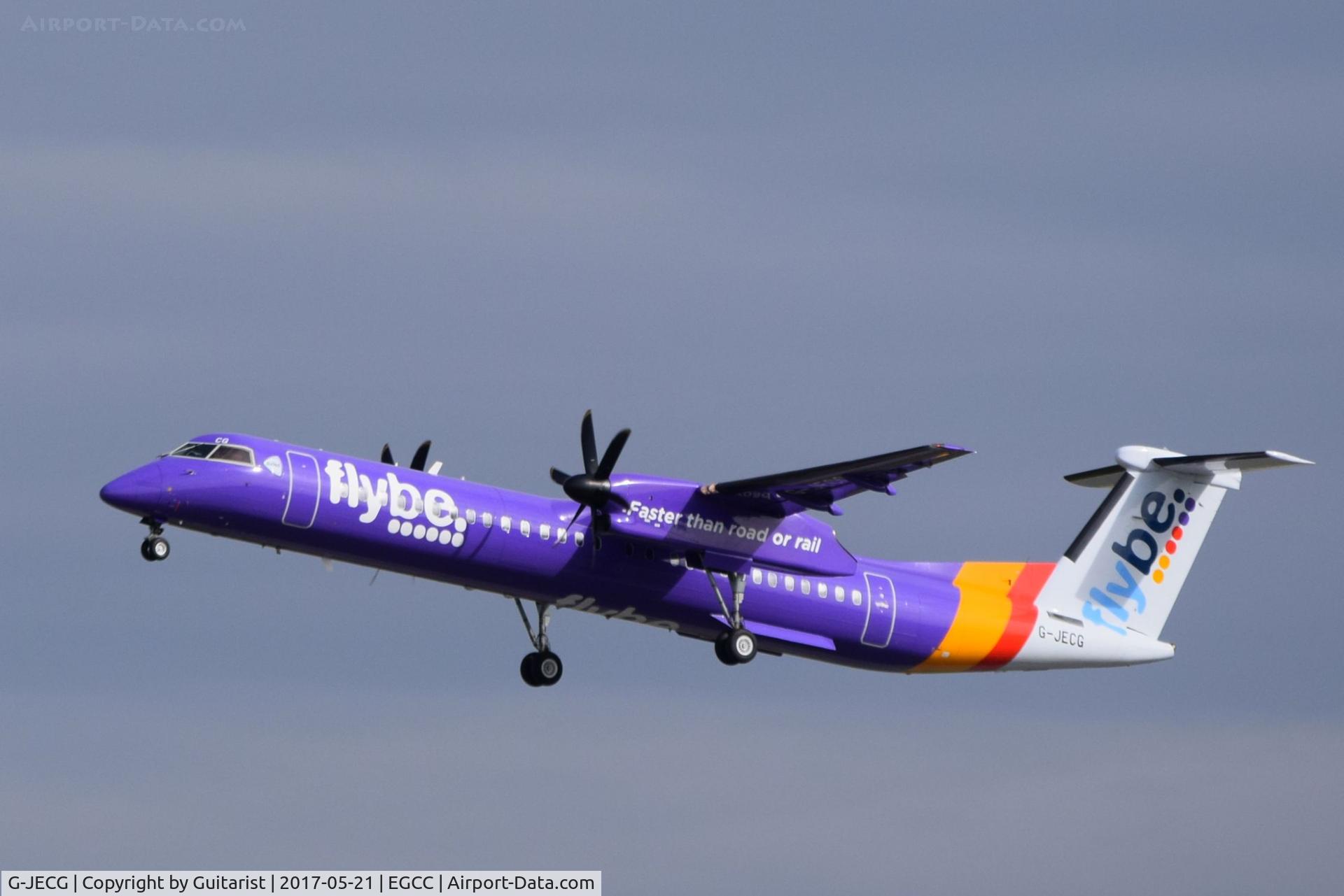G-JECG, 2004 De Havilland Canada DHC-8-402Q Dash 8 C/N 4098, At Manchester