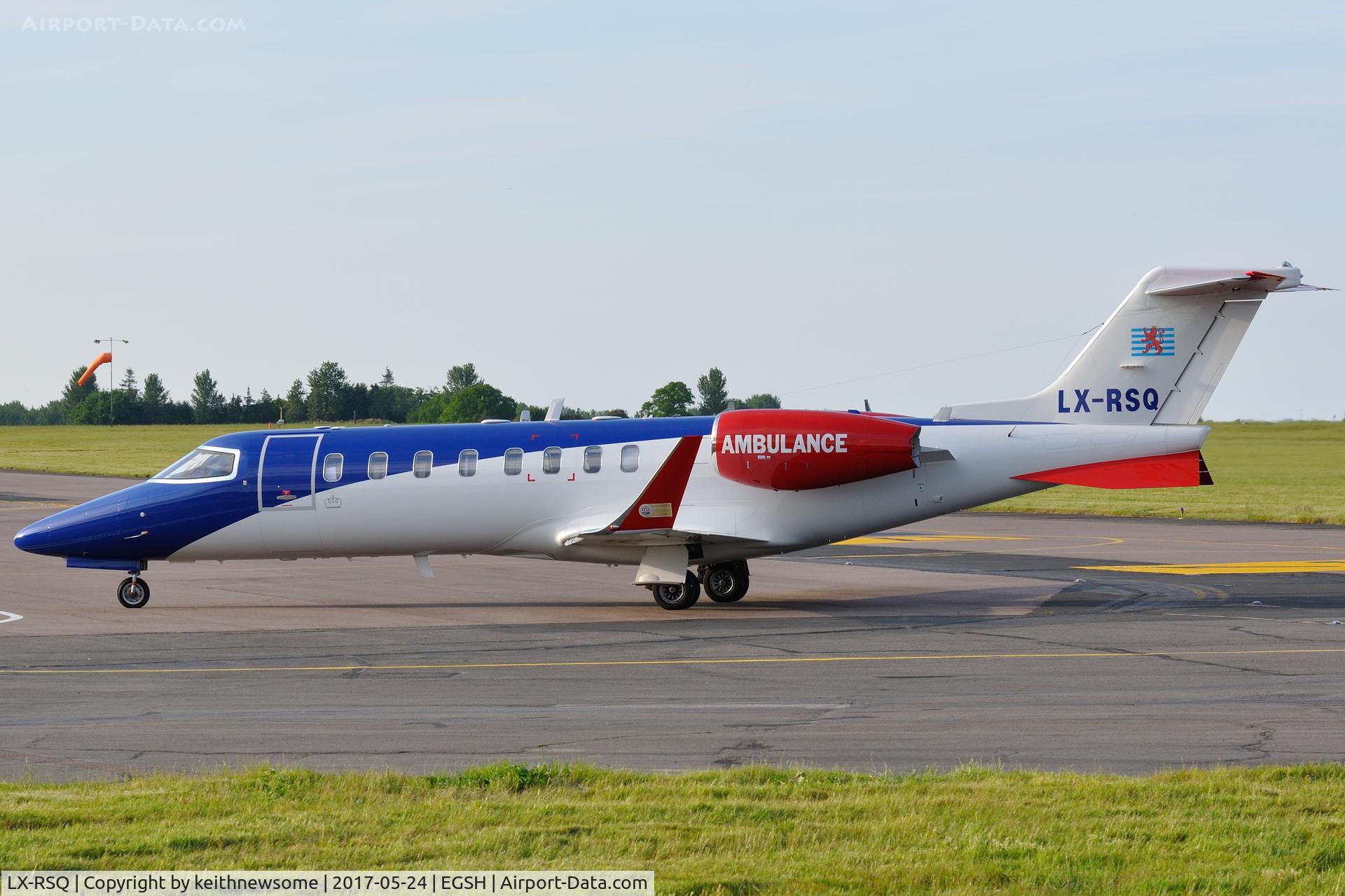 LX-RSQ, 2009 Learjet 45 C/N 398, Arriving ahead of schedule, nice visitor.