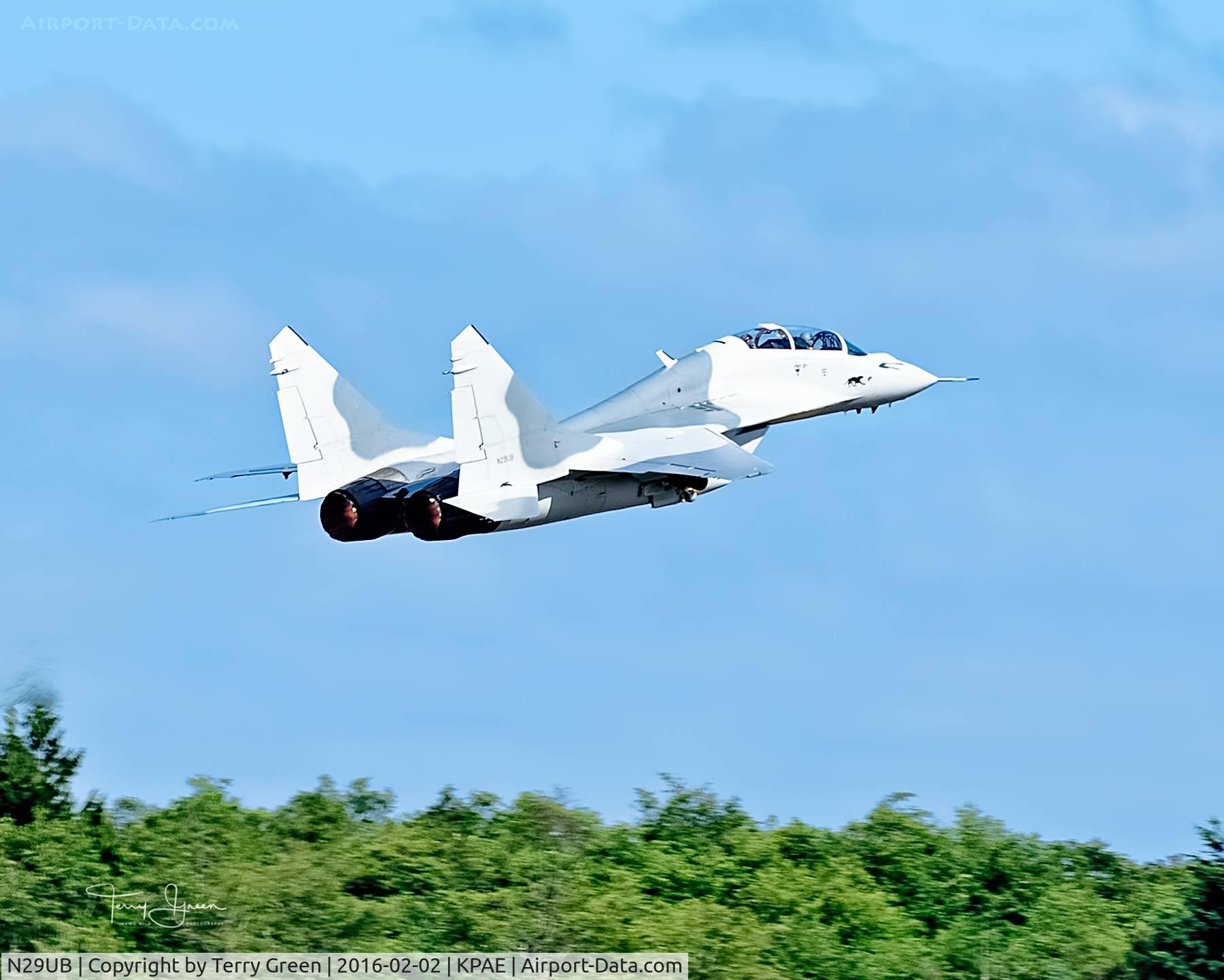 N29UB, 1989 Mikoyan-Gurevich MiG-29UB C/N 50903014896, KPAE