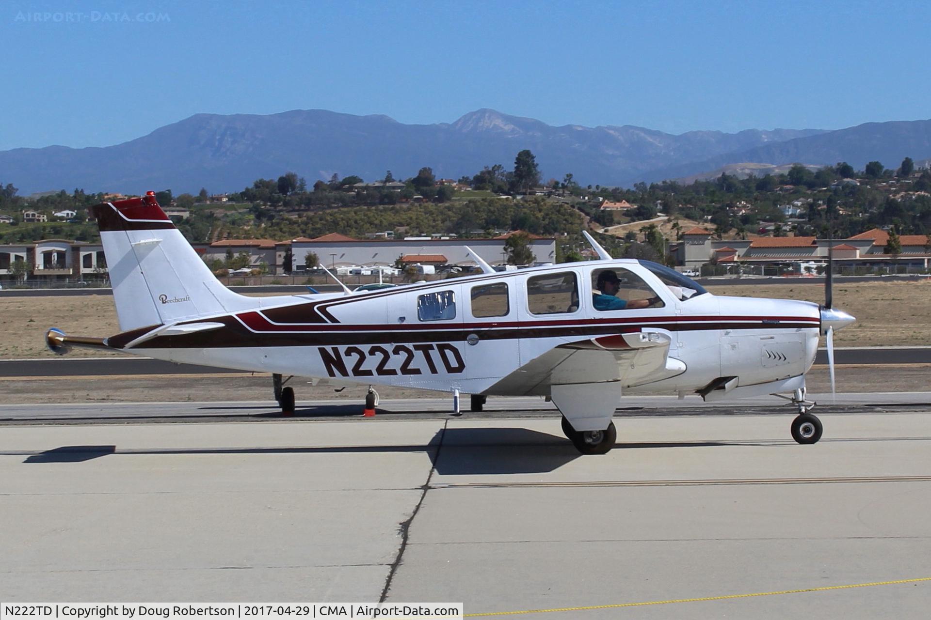 N222TD, 1977 Beech A36 Bonanza 36 C/N E-1078, 1977 Beech A36 BONANZA, Continental IO-520 285 Hp, 6 seats, taxi at AOPA FLY-IN