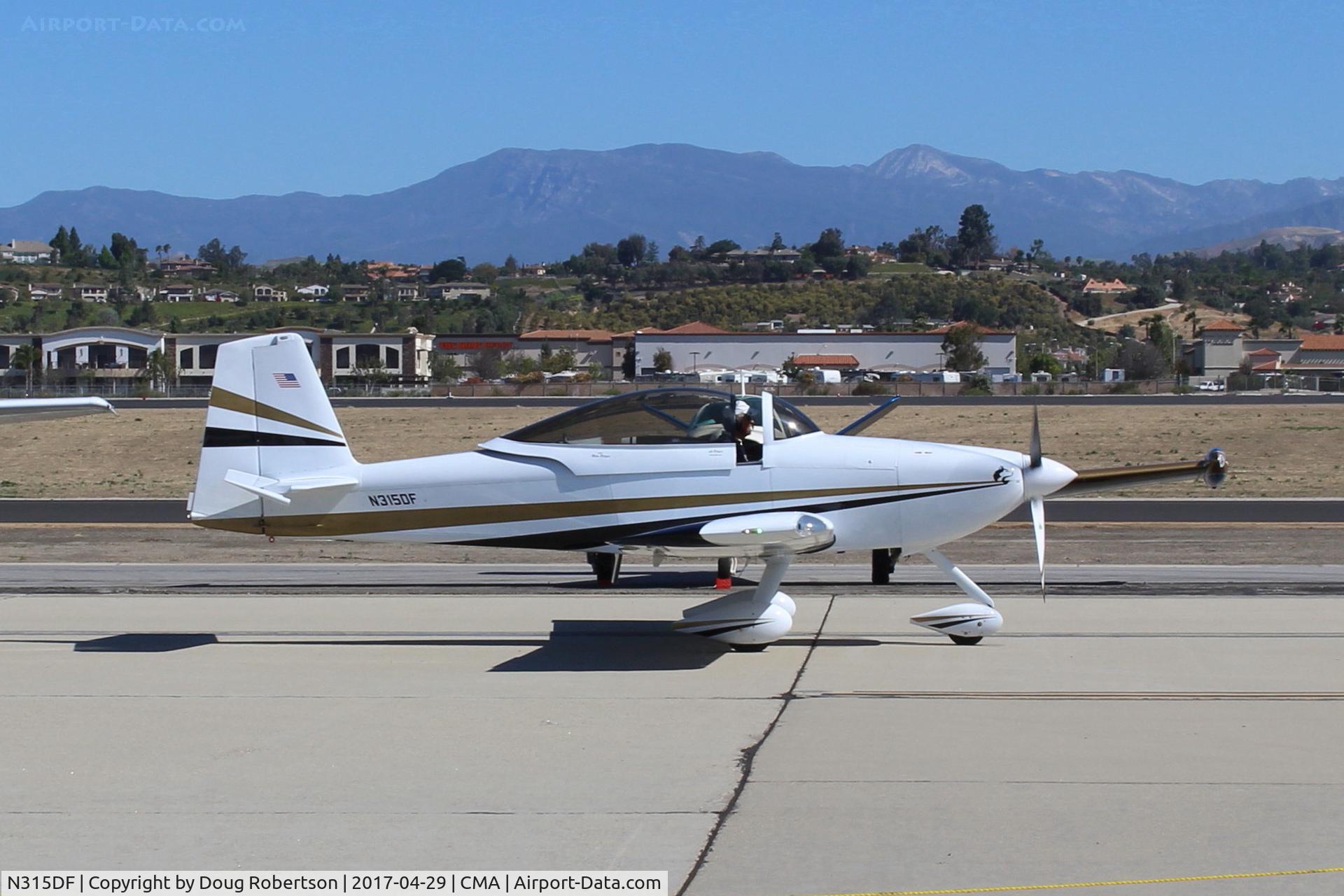 N315DF, 2013 Vans RV-8A C/N 81907, 2013 Dilger VANs RV-8A, Lycoming IO-360-M1B+, taxi at AOPA FLY-IN