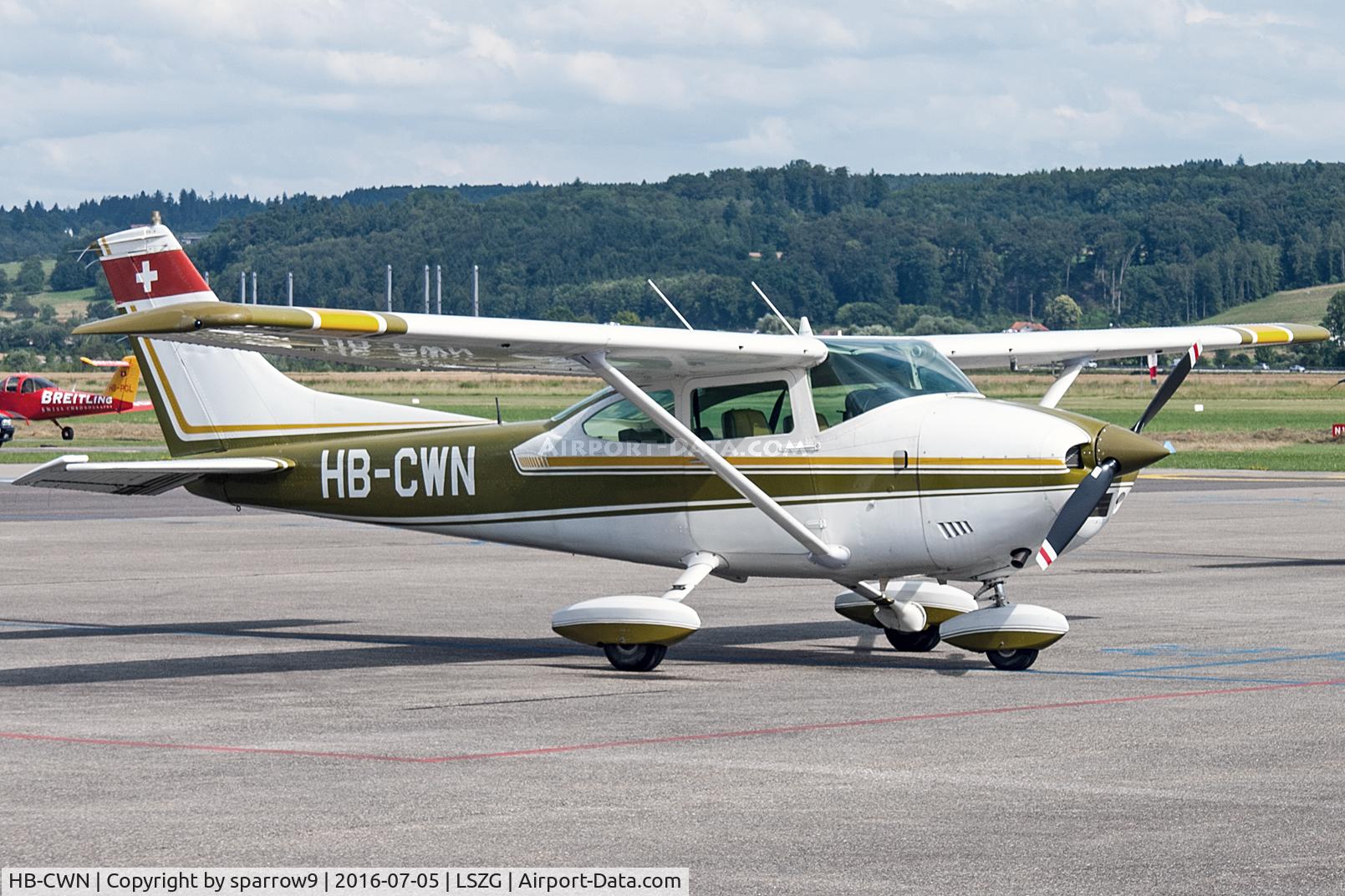 HB-CWN, 1973 Cessna 182P Skylane Skylane C/N 18261794, At Grenchen airport