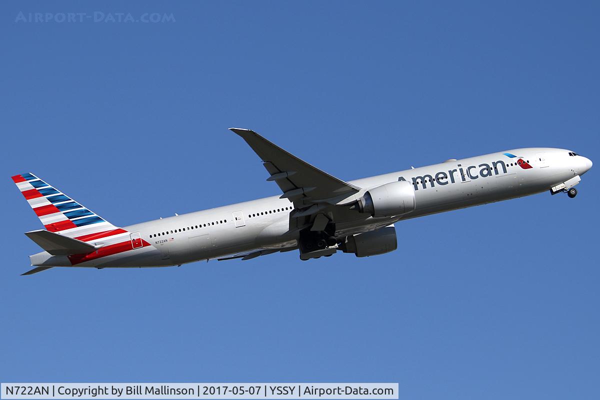 N722AN, 2013 Boeing 777-323/ER C/N 31547, AWAY FROM 34L