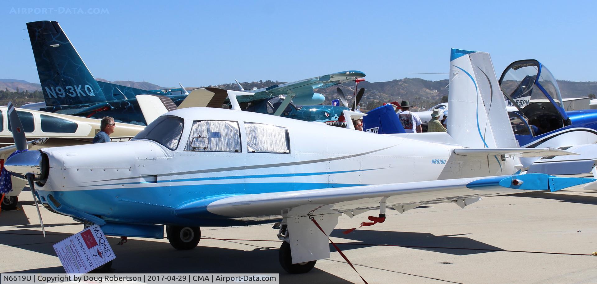 N6619U, 1965 Mooney M20E Super 21 C/N 732, 1965 Mooney M20E SUPER 21, Lycoming IO-360-A1A 200 Hp, at AOPA FLY-IN