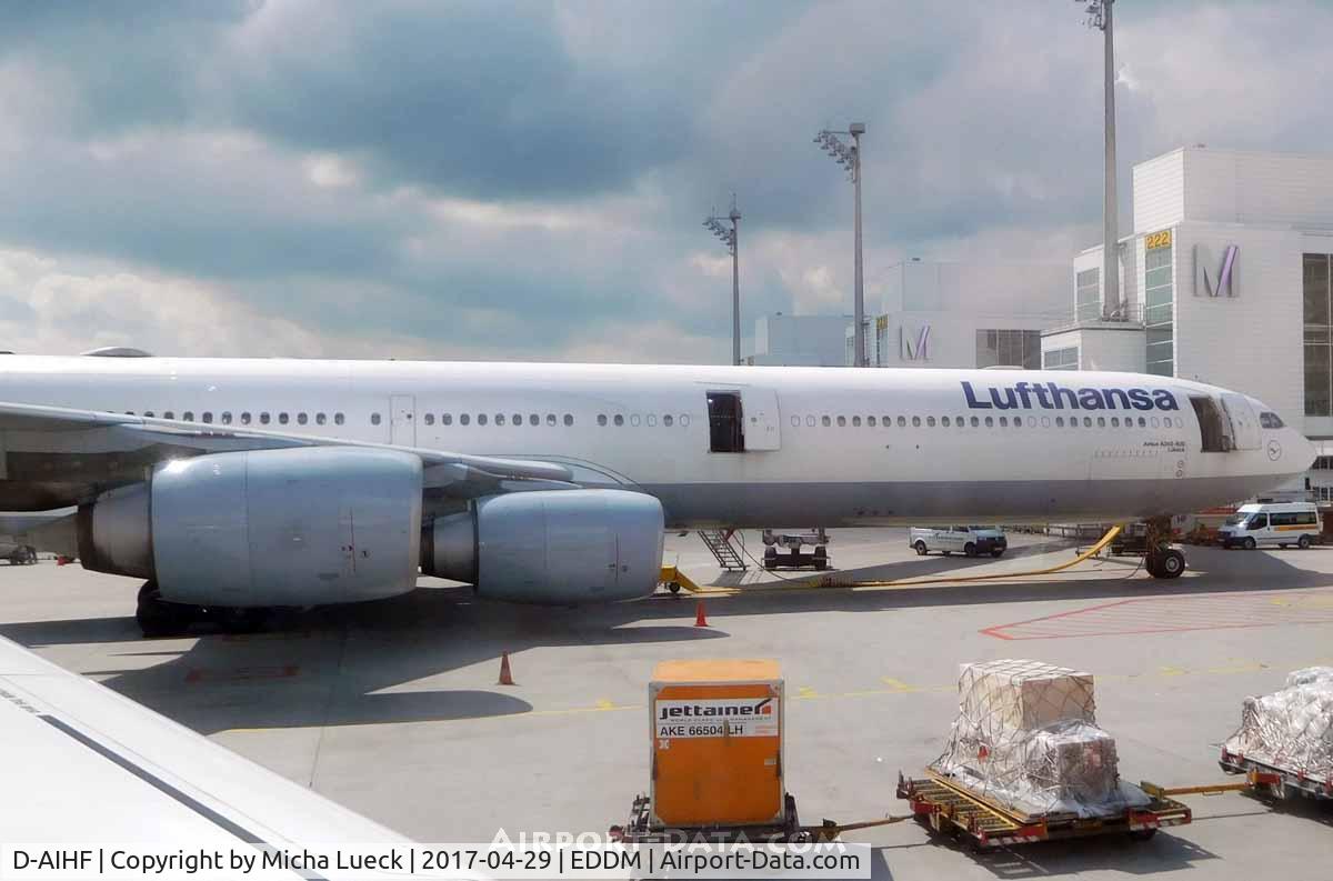 D-AIHF, 2003 Airbus A340-642 C/N 543, At Munich