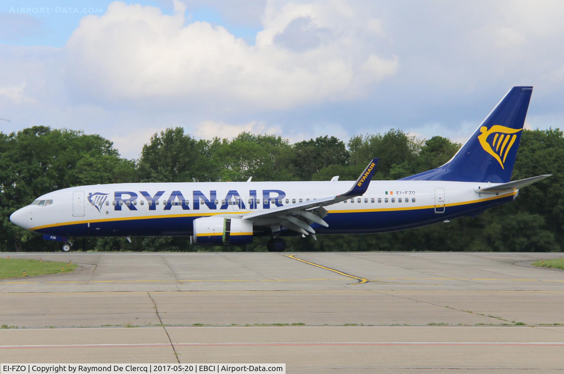 EI-FZO, 2017 Boeing 737-800 C/N 44787, Landing at Gosselies.