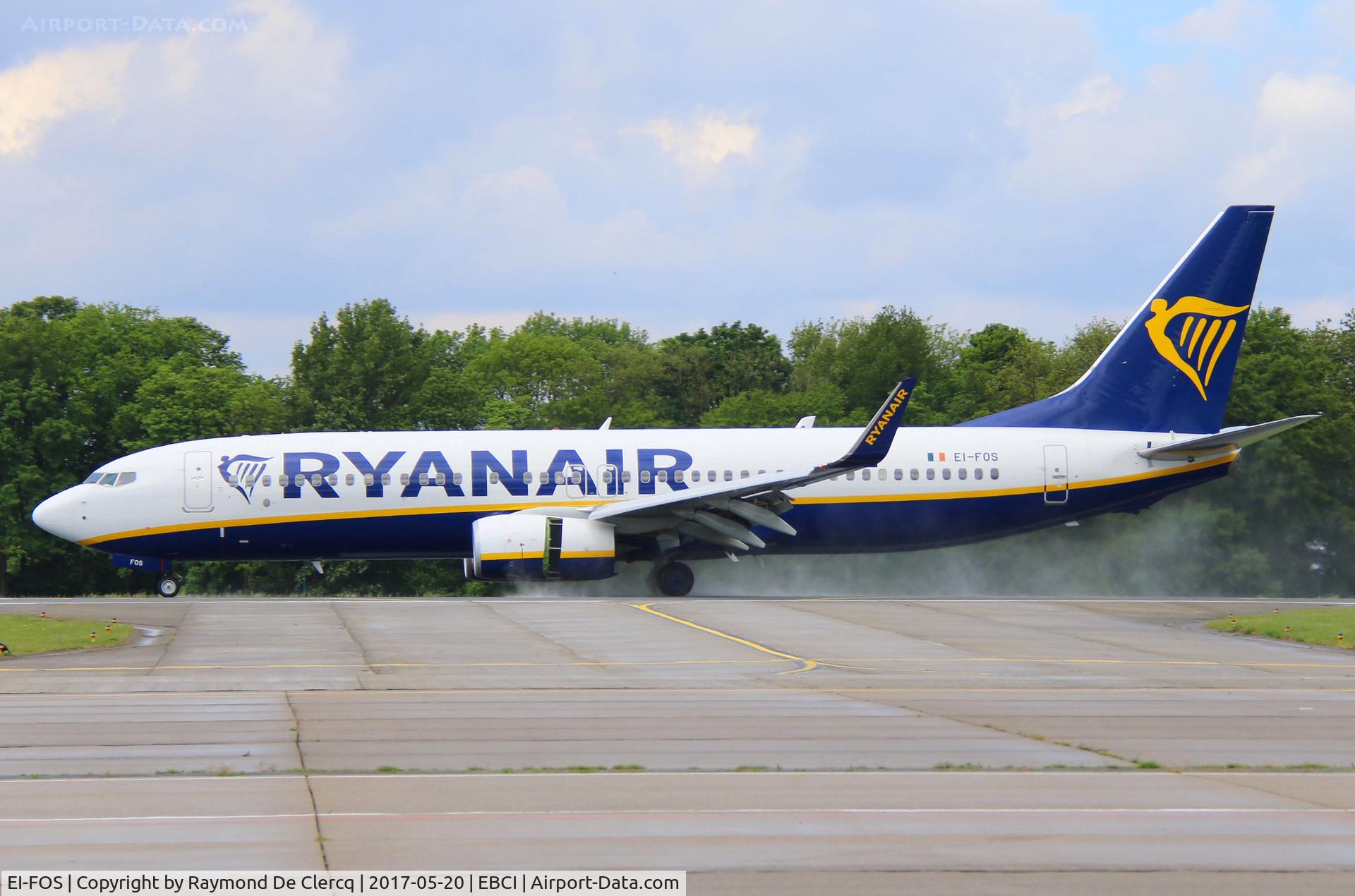 EI-FOS, 2016 Boeing 737-8AS C/N 44727, Landing at Gosselies.