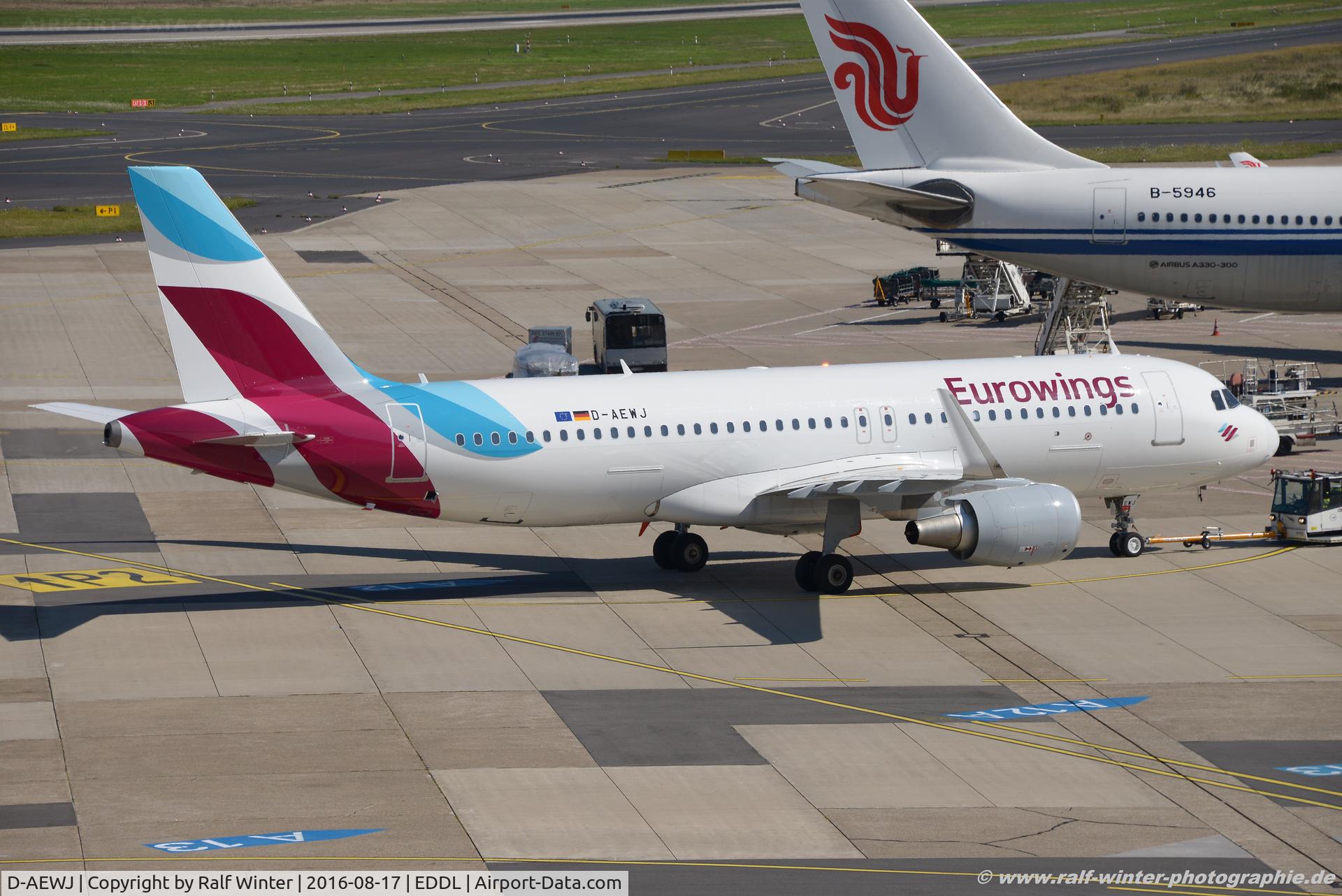 D-AEWJ, 2016 Airbus A320-214 C/N 7216, Airbus A320-214(W) - EW EWG Eurowings - 7216 - D-AEWJ - 17.08.2016 - DUS