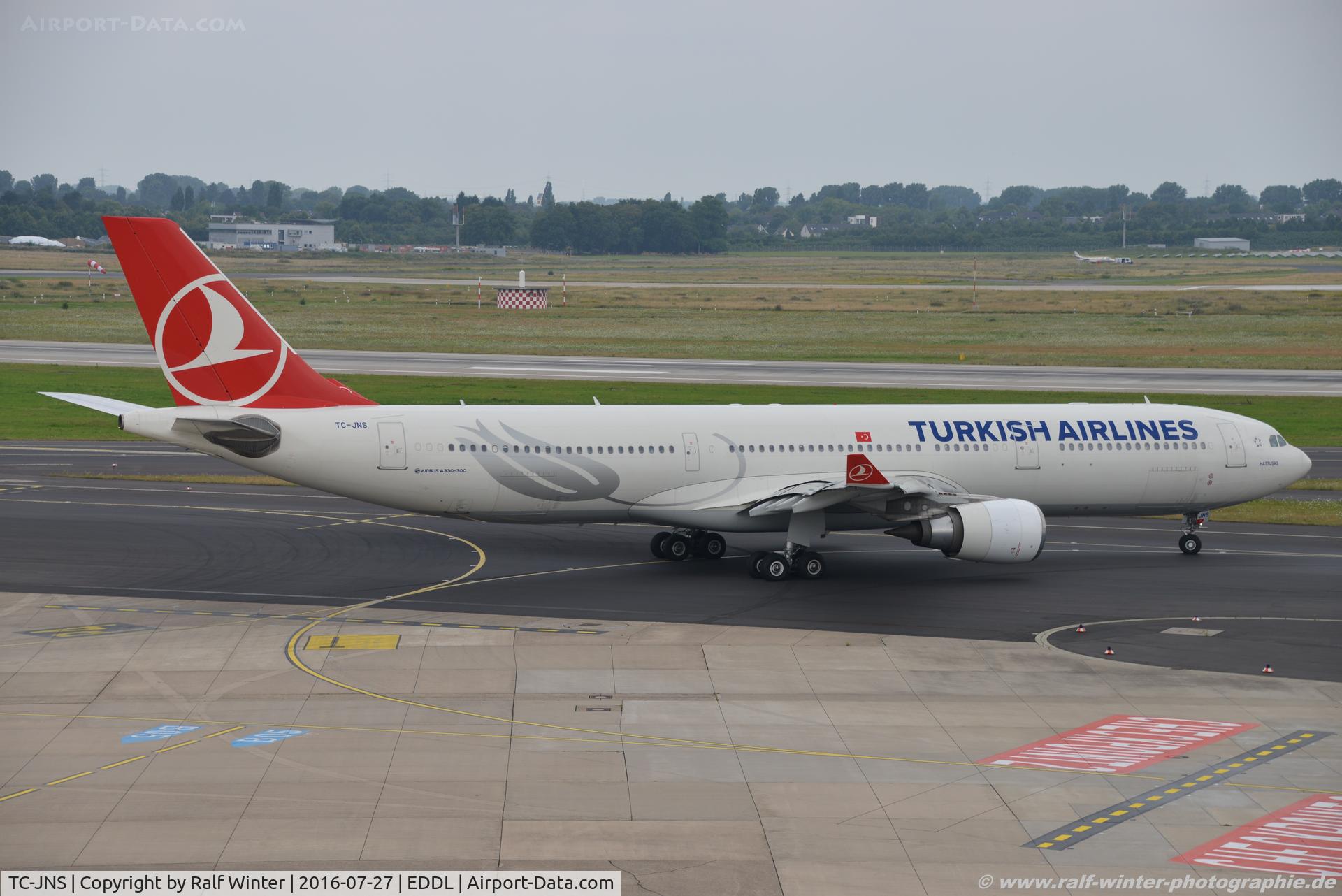 TC-JNS, 2013 Airbus A330-303 C/N 1458, Airbus A330-303 - TK THY Turkish Airlines 'Hattusas' - 1458 - TC-JNS - 27.07.2016 - DUS