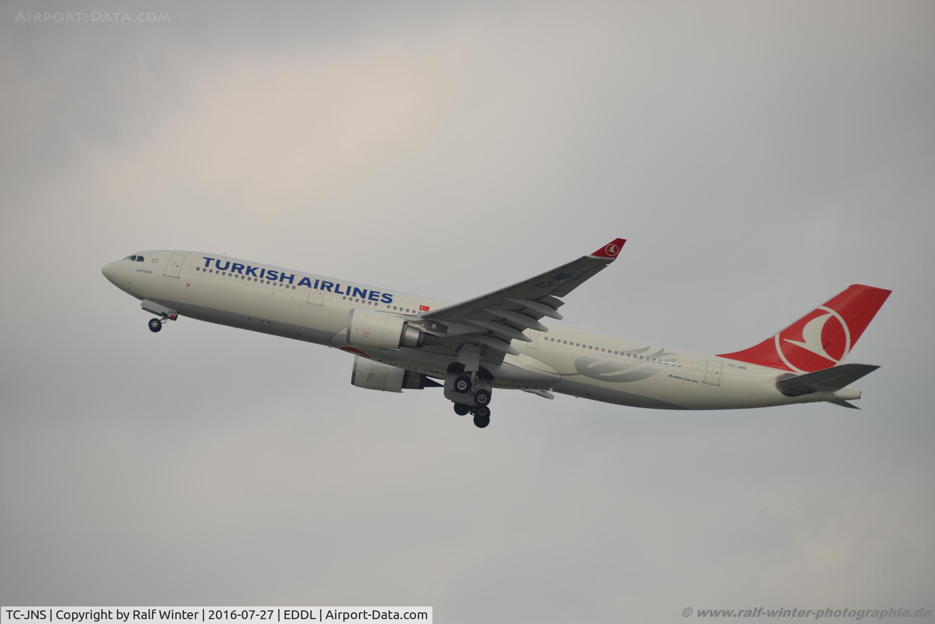 TC-JNS, 2013 Airbus A330-303 C/N 1458, Airbus A330-303 - TK THY Turkish Airlines 'Hattusas' - 1458 - TC-JNS - 27.07.2016 - DUS