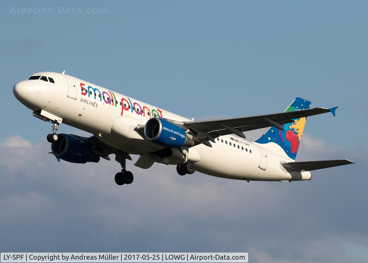 LY-SPF, 1999 Airbus A320-214 C/N 967, Takeoff to Rhodes.