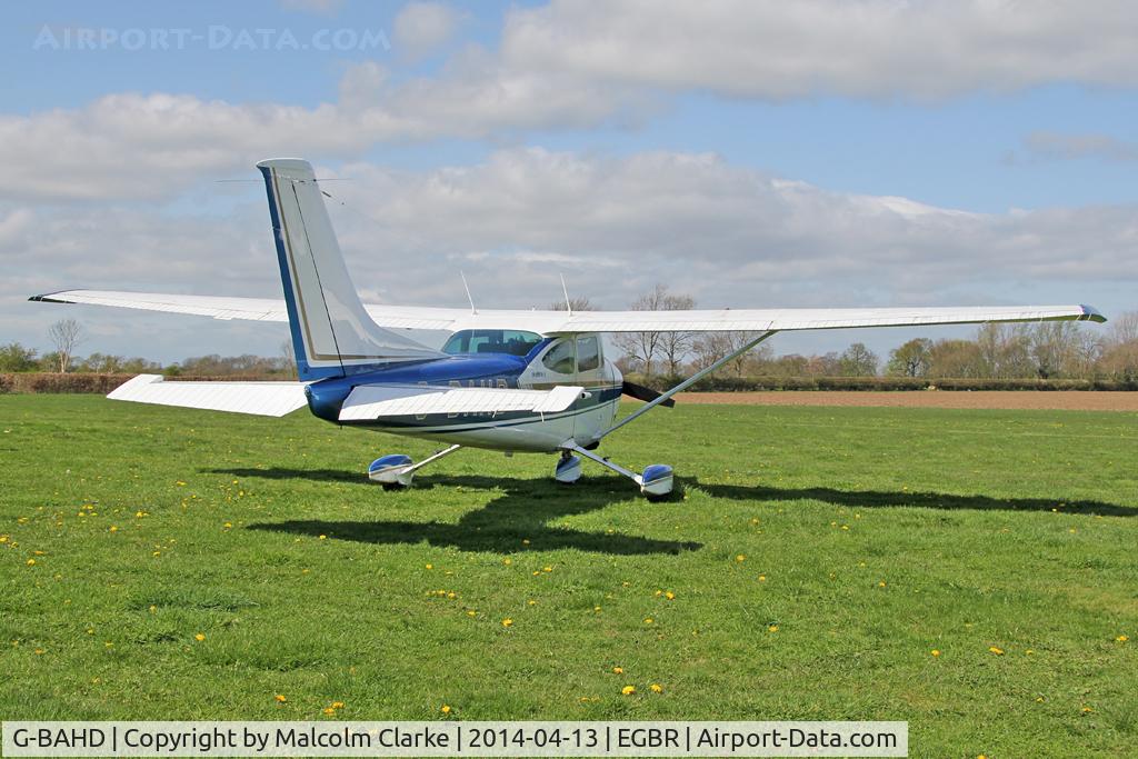 G-BAHD, 1972 Cessna 182P Skylane Skylane C/N 18261501, Cessna 182P Skylane at Breighton Airfield's Early Bird Fly-In. April 13th 2014.