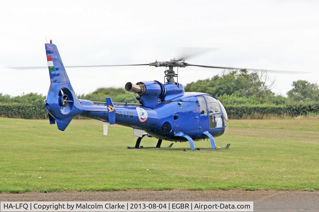 HA-LFQ, 1980 Aerospatiale SA-342L Gazelle C/N 1854, Aerospatiale SA-342L Gazelle at Breighton Airfield's Summer Madness Fly-In. August 4th 2013.