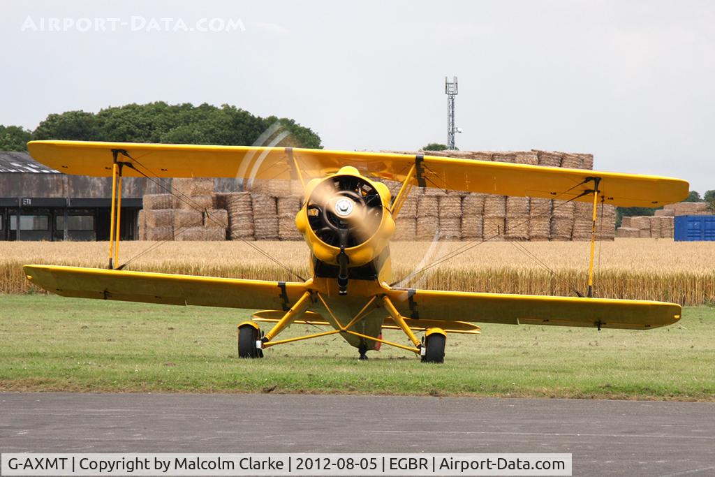 G-AXMT, 1938 Bucker Bu-133C Jungmeister C/N 46, Doflug Bu-133C Jungmeister at Breighton Airfield's Summer Madness Fly-In. August 5th 2012.