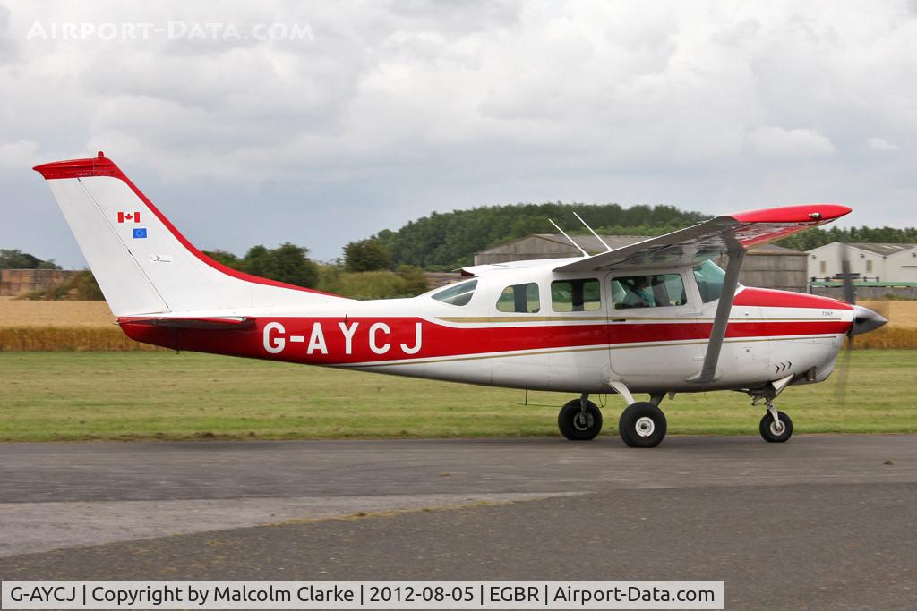 G-AYCJ, 1968 Cessna TP206D Turbo Super Skylane C/N T206-0552, Cessna TP206D Super Skylane at Breighton Airfield's Summer Madness Fly-In. August 5th 2012.