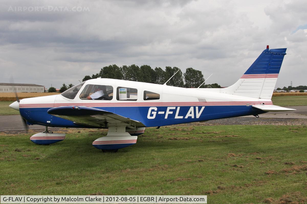 G-FLAV, 1980 Piper PA-28-161 Warrior ll C/N 28-8016283, Piper PA-28-161 Warrior ll at Breighton Airfield's Summer Madness Fly-In. August 5th 2012.