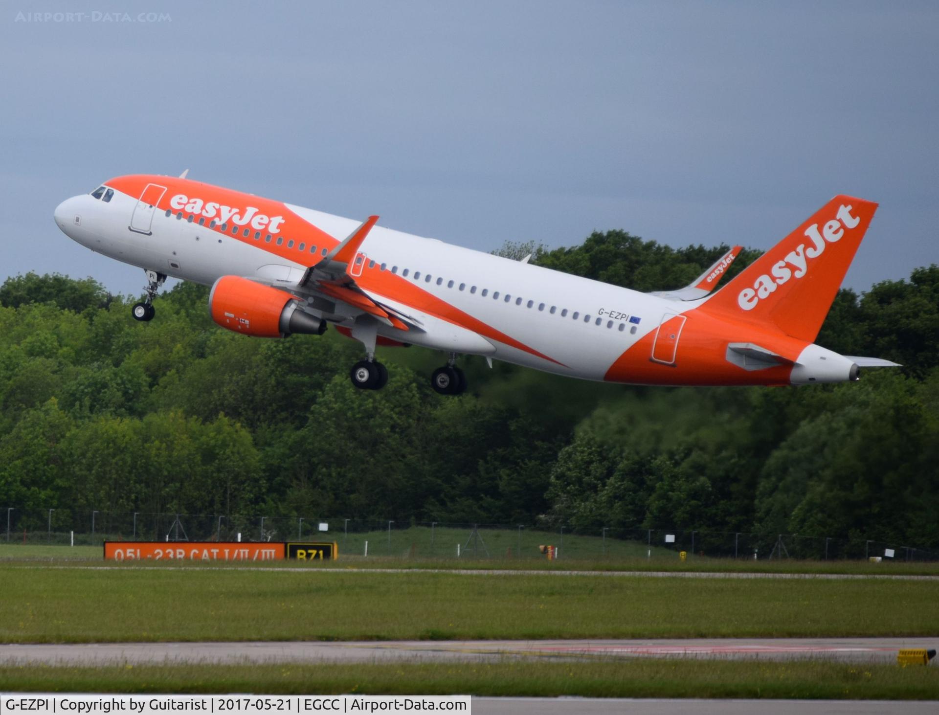 G-EZPI, 2016 Airbus A320-214 C/N 7104, At Manchester