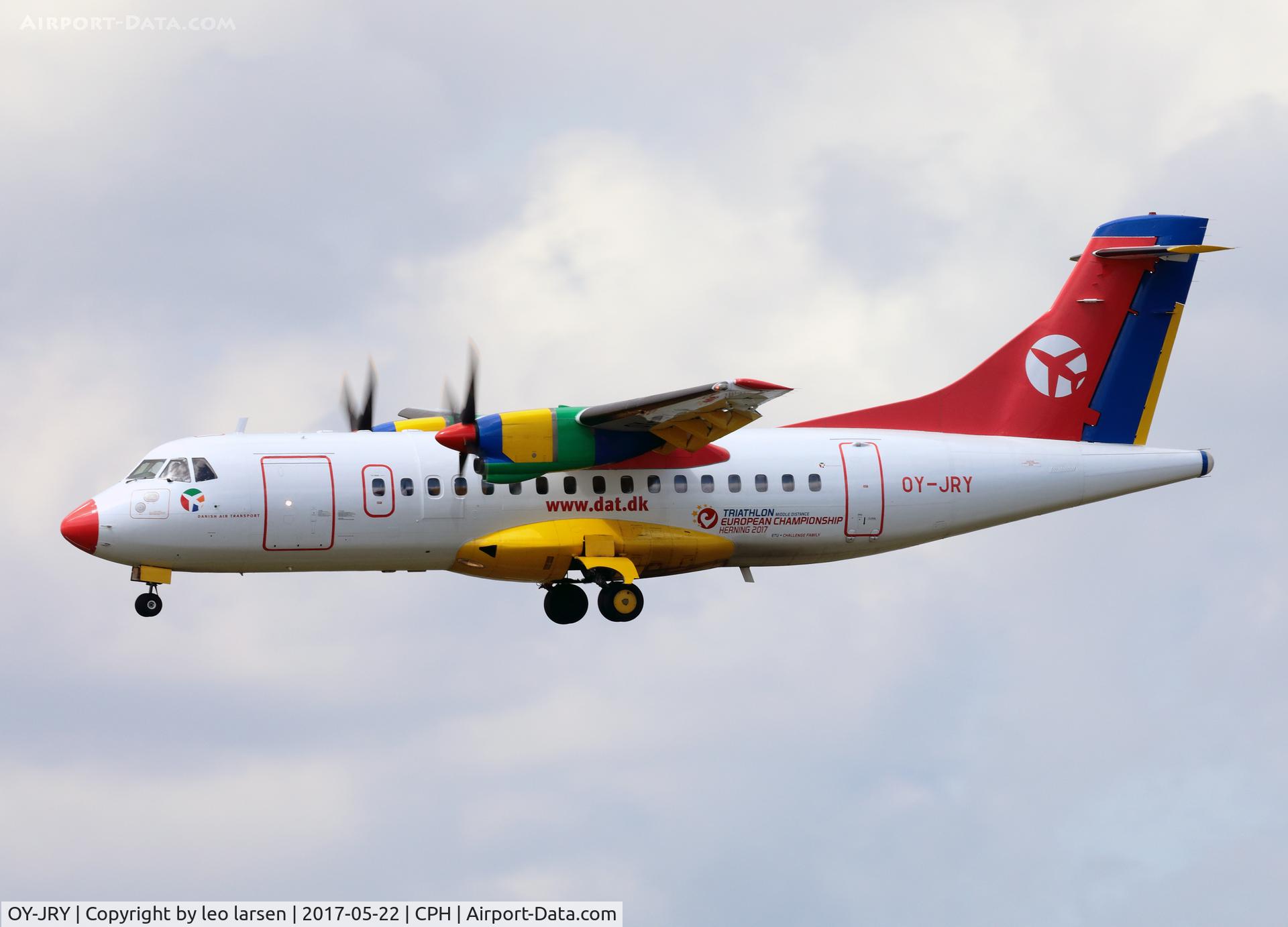 OY-JRY, 1987 ATR 42-320 C/N 063, Copenhagen 22.5.2017
