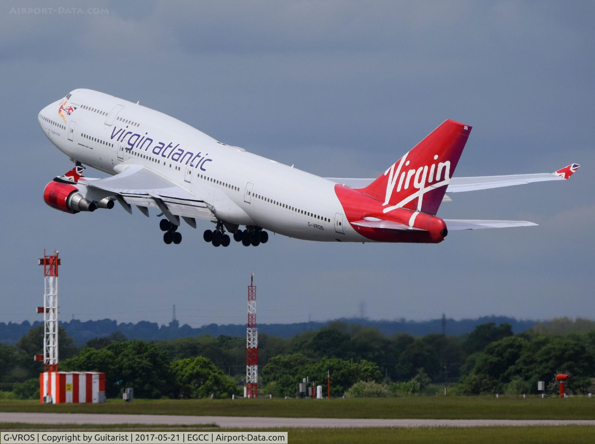 G-VROS, 2001 Boeing 747-443 C/N 30885, At Manchester