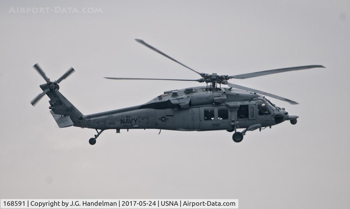 168591, Sikorsky MH-60S Seahawk C/N 70-4913, At U.S. Naval Academy.