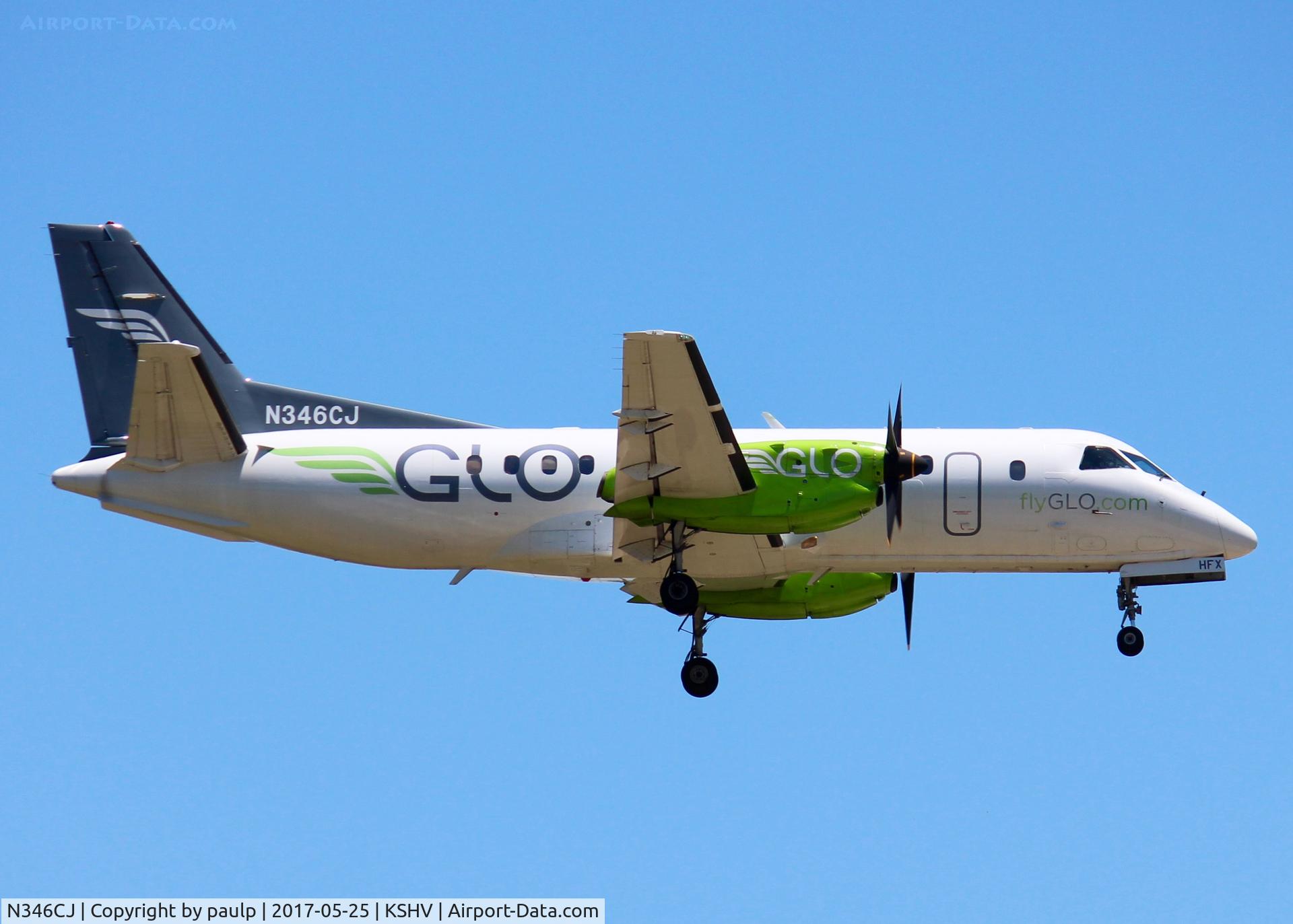 N346CJ, Saab 340B C/N 340B-346, At Shreveport Regional.