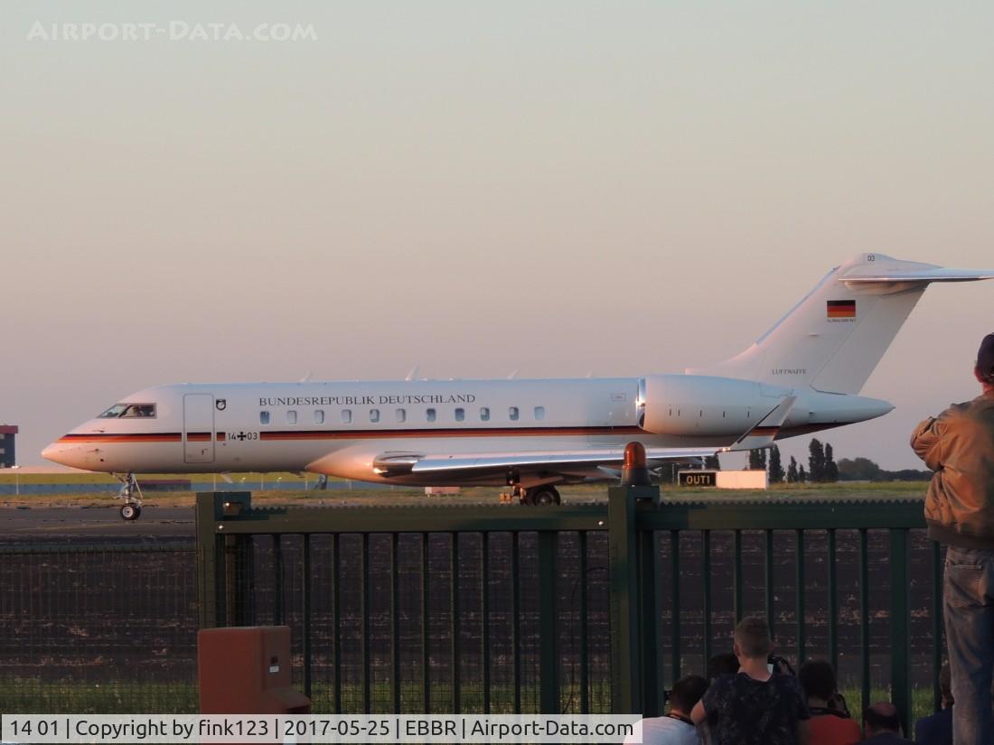 14 01, 2011 Bombardier BD-700-1A11 Global 5000 C/N 9395, german goverment at brussel