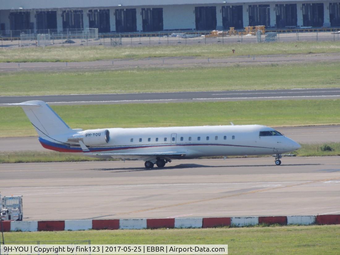 9H-YOU, 2008 Bombardier Challenger 850 (CL-600-2B19) C/N 8085, private jet at brussel