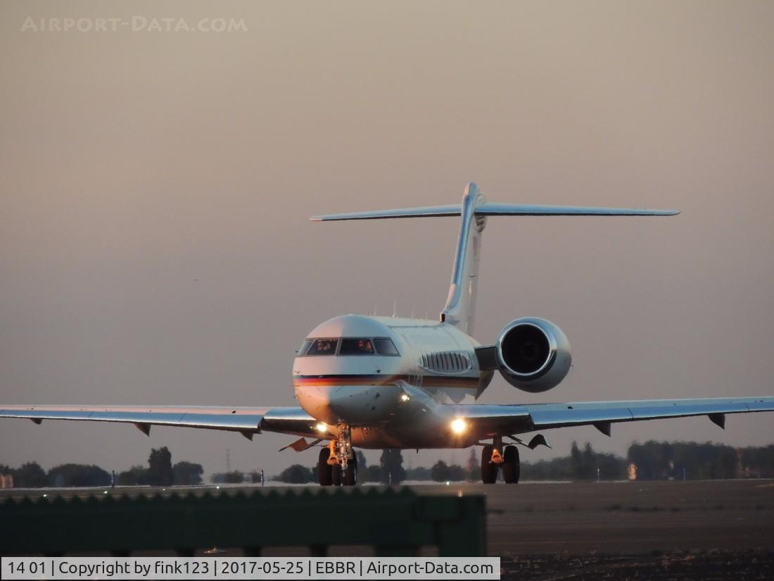 14 01, 2011 Bombardier BD-700-1A11 Global 5000 C/N 9395, germany goverment at brussel
