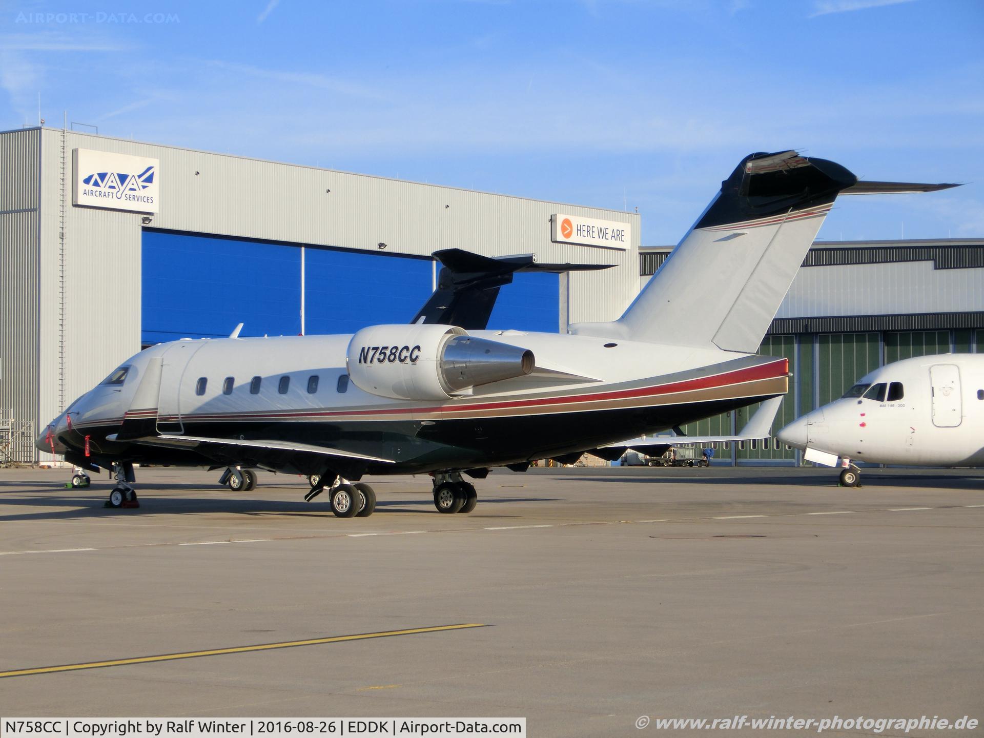 N758CC, 1997 Canadair Challenger 604 (CL-600-2B16) C/N 5353, Canadair CL-600-2B16 - Challenger Management LLC - 5353 - N758CC - 26.08.2016 - CGN