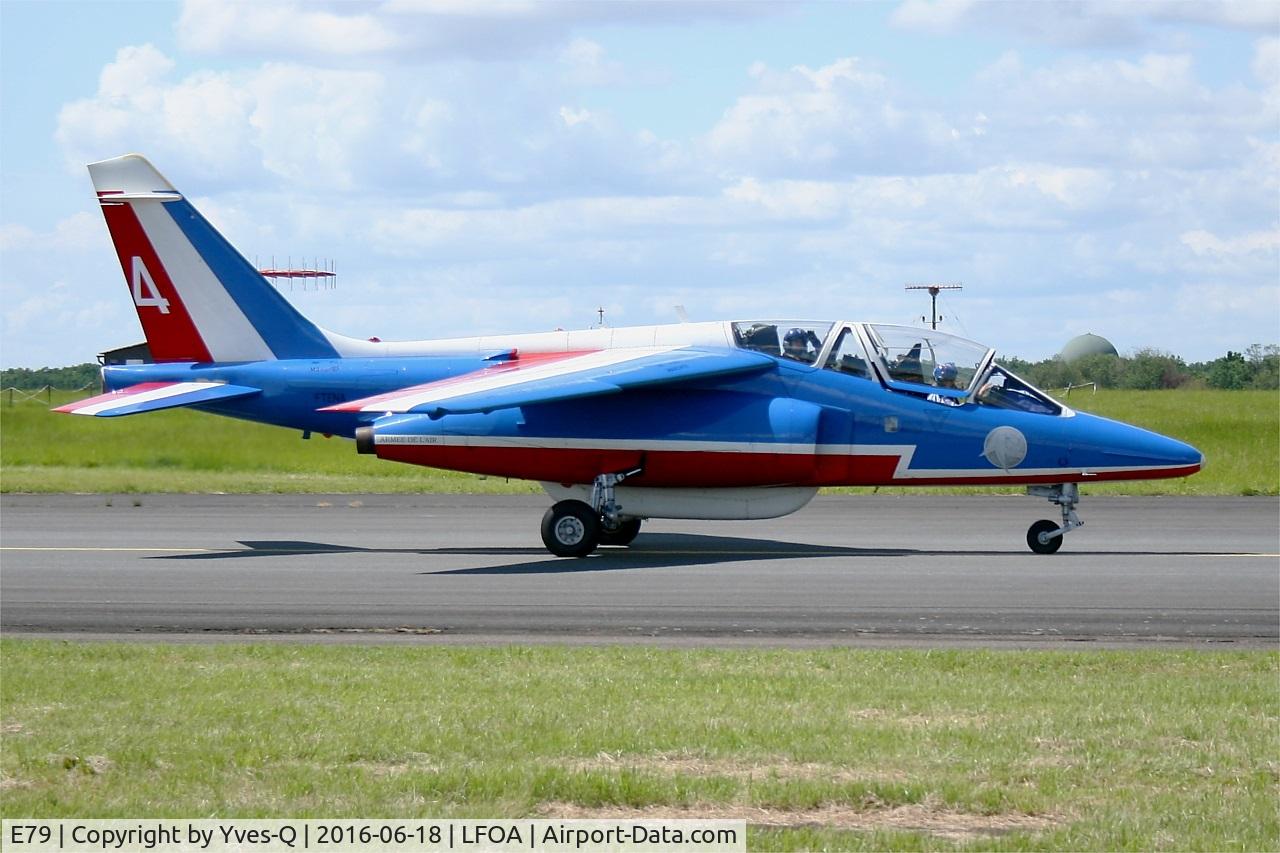 E79, Dassault-Dornier Alpha Jet E C/N E79, Dassault-Dornier Alpha Jet E (F-TENA), Athos 04of Patrouille de France 2016, Avord Air Base 702 (LFOA) Open day 2016