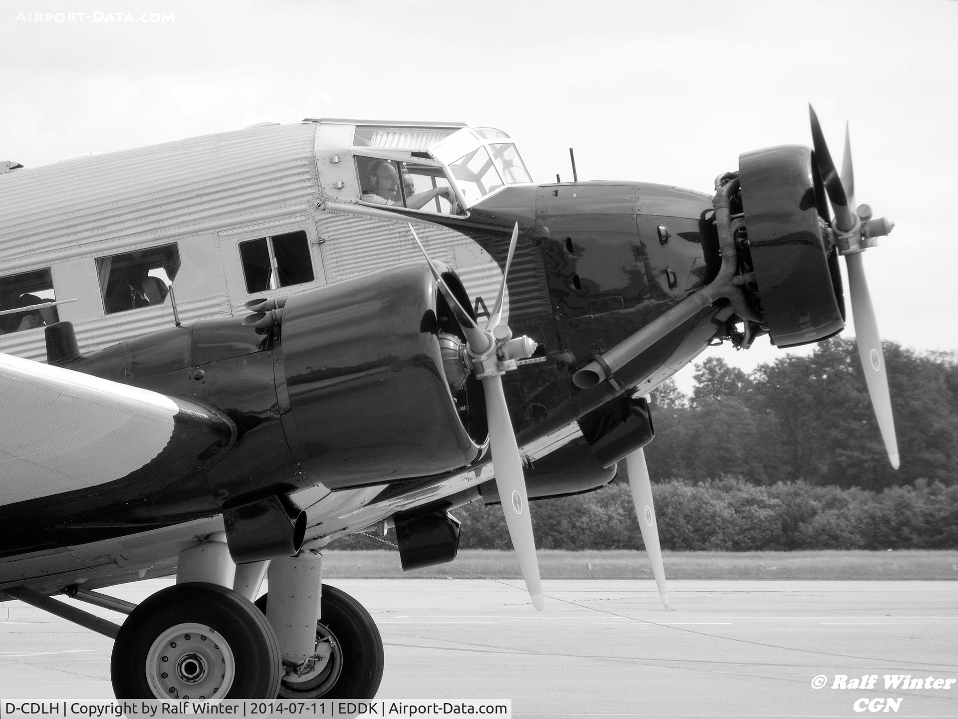 D-CDLH, 1936 Junkers Ju-52/3m C/N 130714, 11.07.2014 CGN Cologne Airport