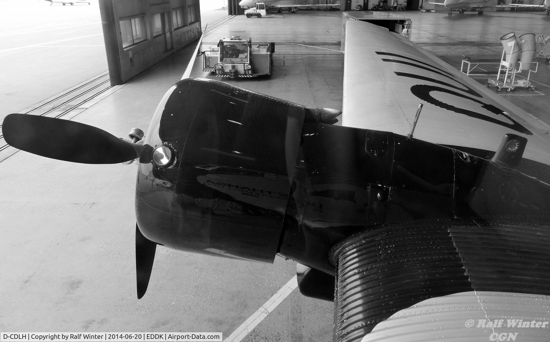 D-CDLH, 1936 Junkers Ju-52/3m C/N 130714, 20.06.2014 CGN Cologne Airport
