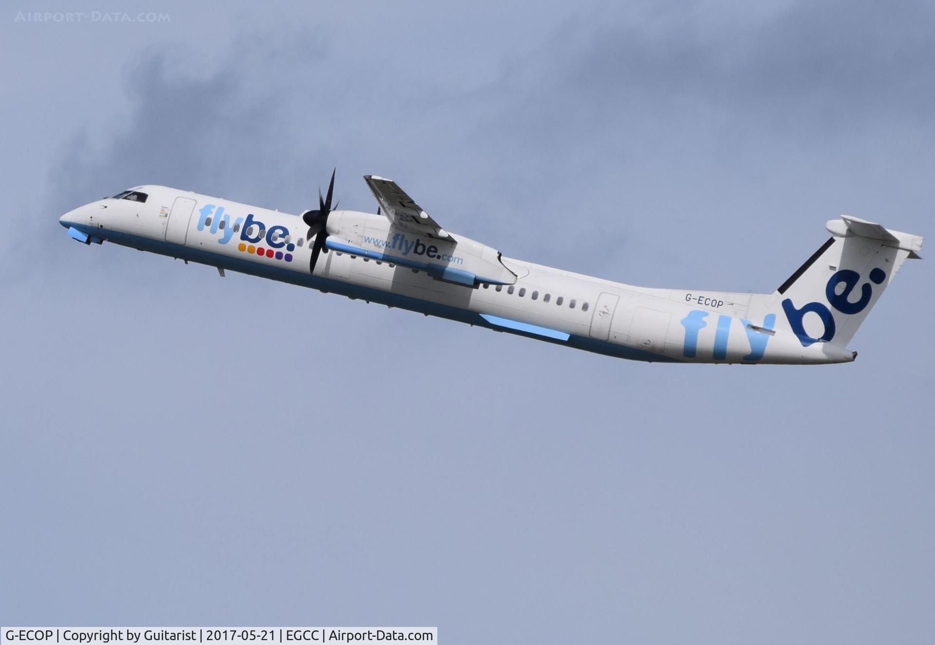 G-ECOP, 2009 De Havilland Canada DHC-8-402Q Dash 8 C/N 4242, At Manchester