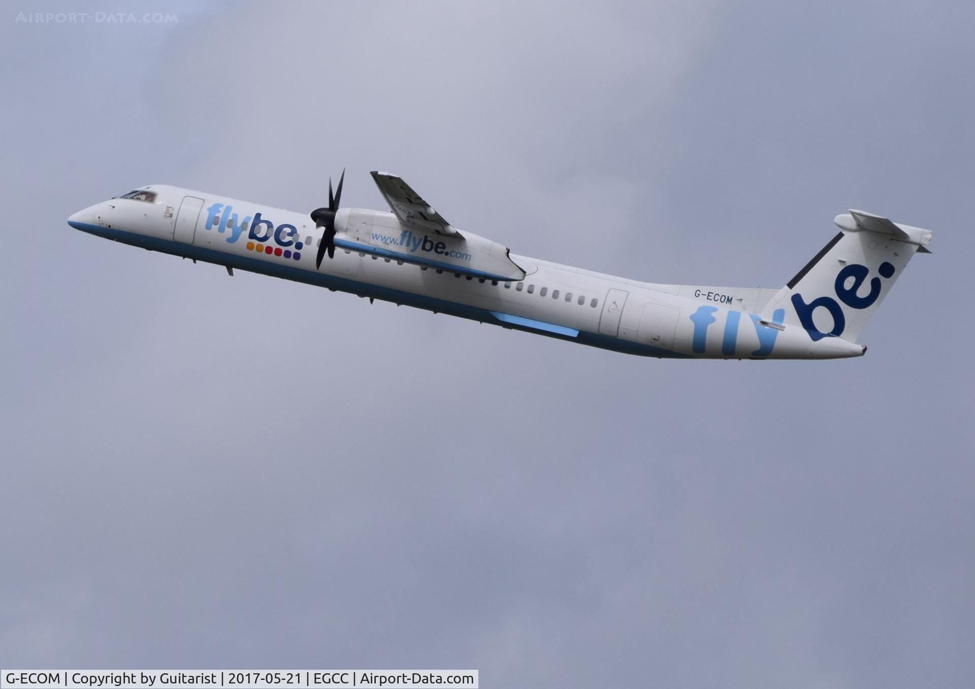 G-ECOM, 2008 De Havilland Canada DHC-8-402Q Dash 8 C/N 4233, At Manchester