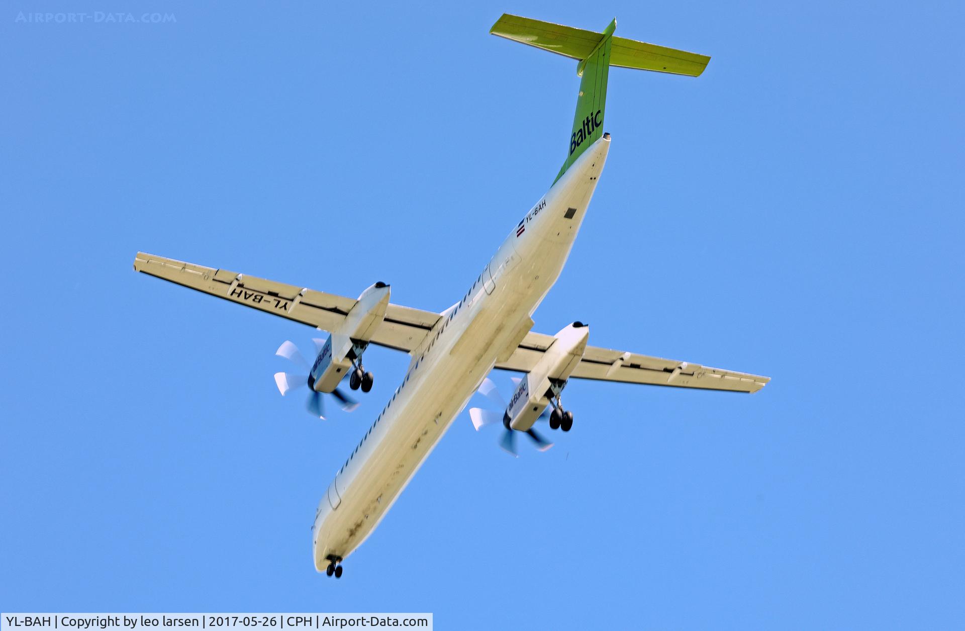 YL-BAH, 2010 De Havilland Canada DHC-8-402Q Dash 8 C/N 4296, Copenhagen 26.5.2017