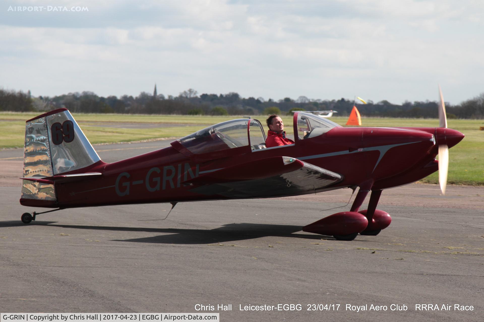 G-GRIN, 1999 Vans RV-6 C/N PFA 181-12409, Royal Aero Club 3R's air race at Leicester