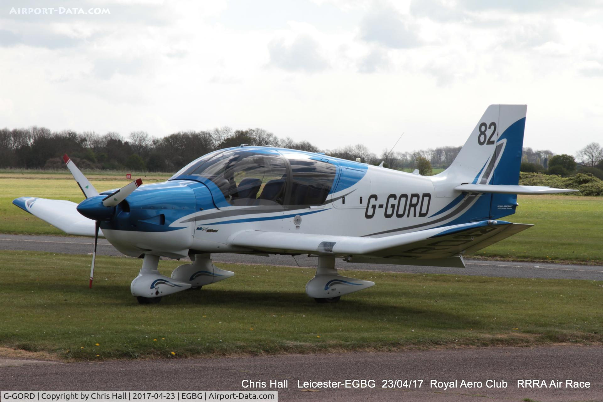 G-GORD, 2014 Robin DR-400-140B Major Major C/N 2669, Royal Aero Club 3R's air race at Leicester