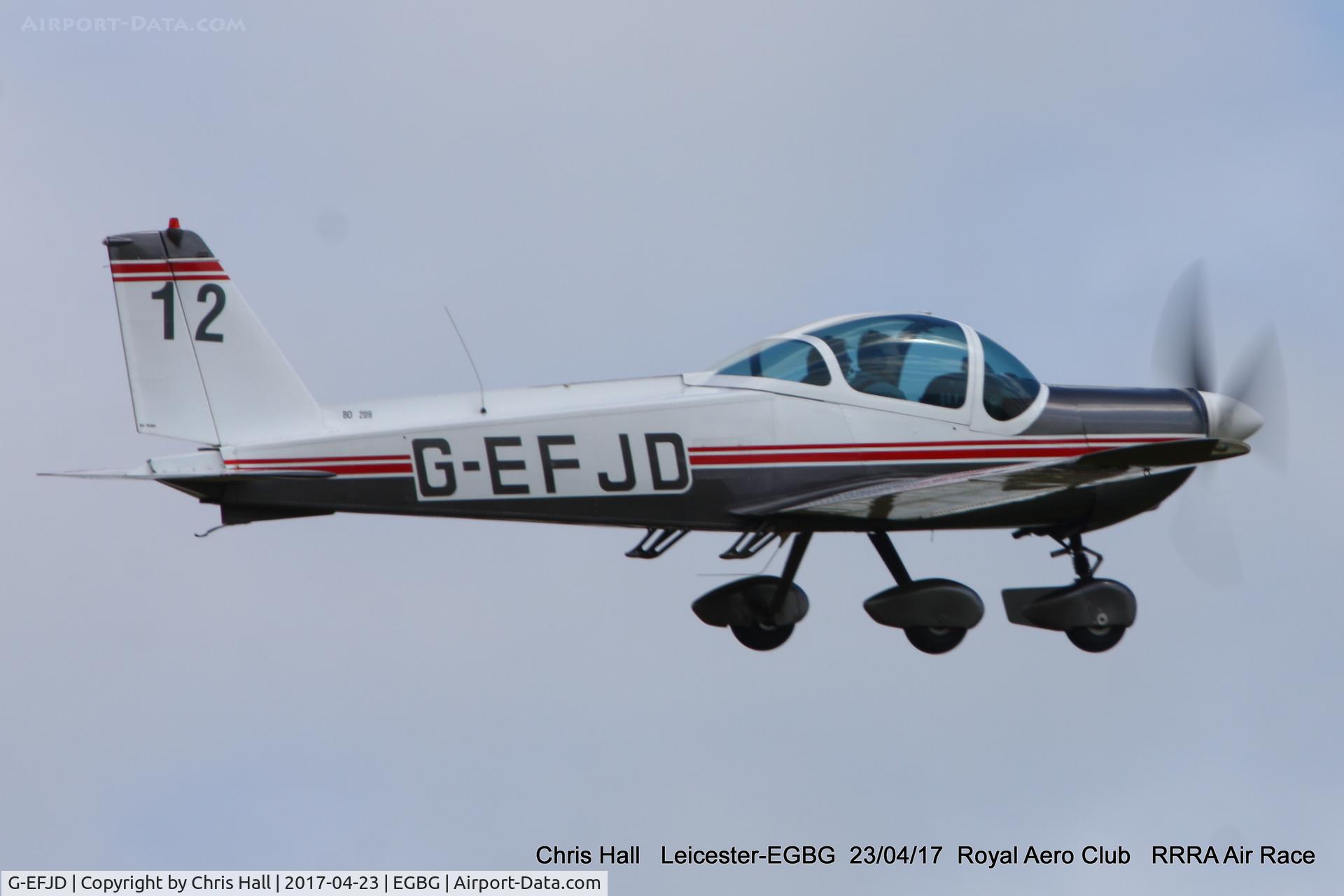 G-EFJD, 1971 Bolkow Bo-209C Monsun 160FV C/N 126, Royal Aero Club 3R's air race at Leicester