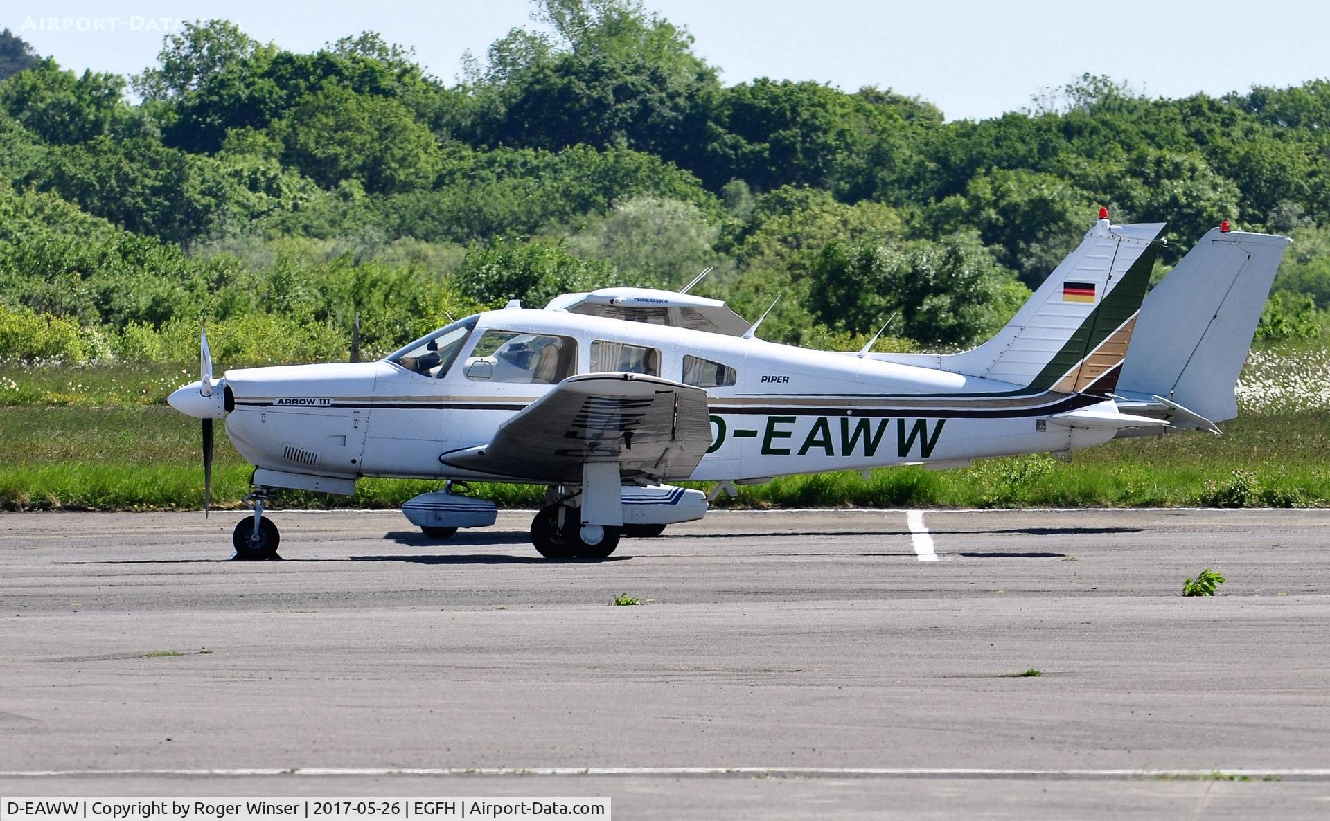 D-EAWW, 1978 Piper PA-28R-201 Cherokee Arrow III C/N 28R-7837199, Visiting Arrow III.