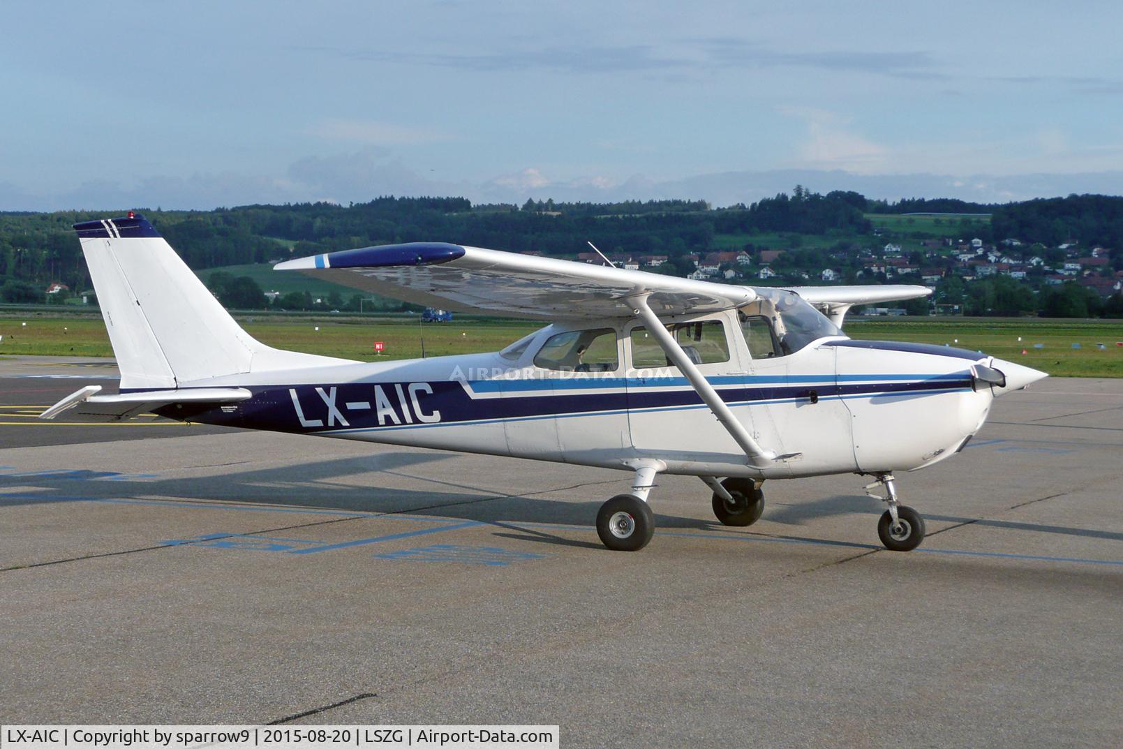 LX-AIC, 1972 Reims F172L Skyhawk C/N F17200852, at Grenchen airport