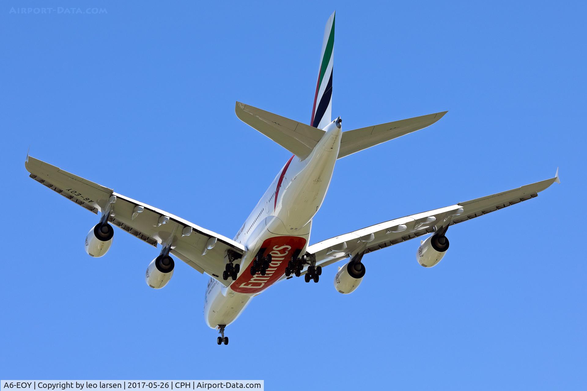 A6-EOY, 2015 Airbus A380-861 C/N 209, Copenhagen 26.5.2017