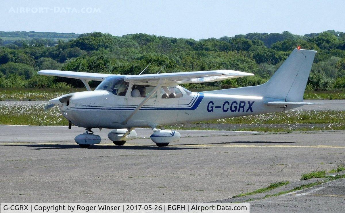 G-CGRX, 1976 Reims F172N Skyhawk Skyhawk C/N 1524, Visiting Reims/Cessna Skyhawk.