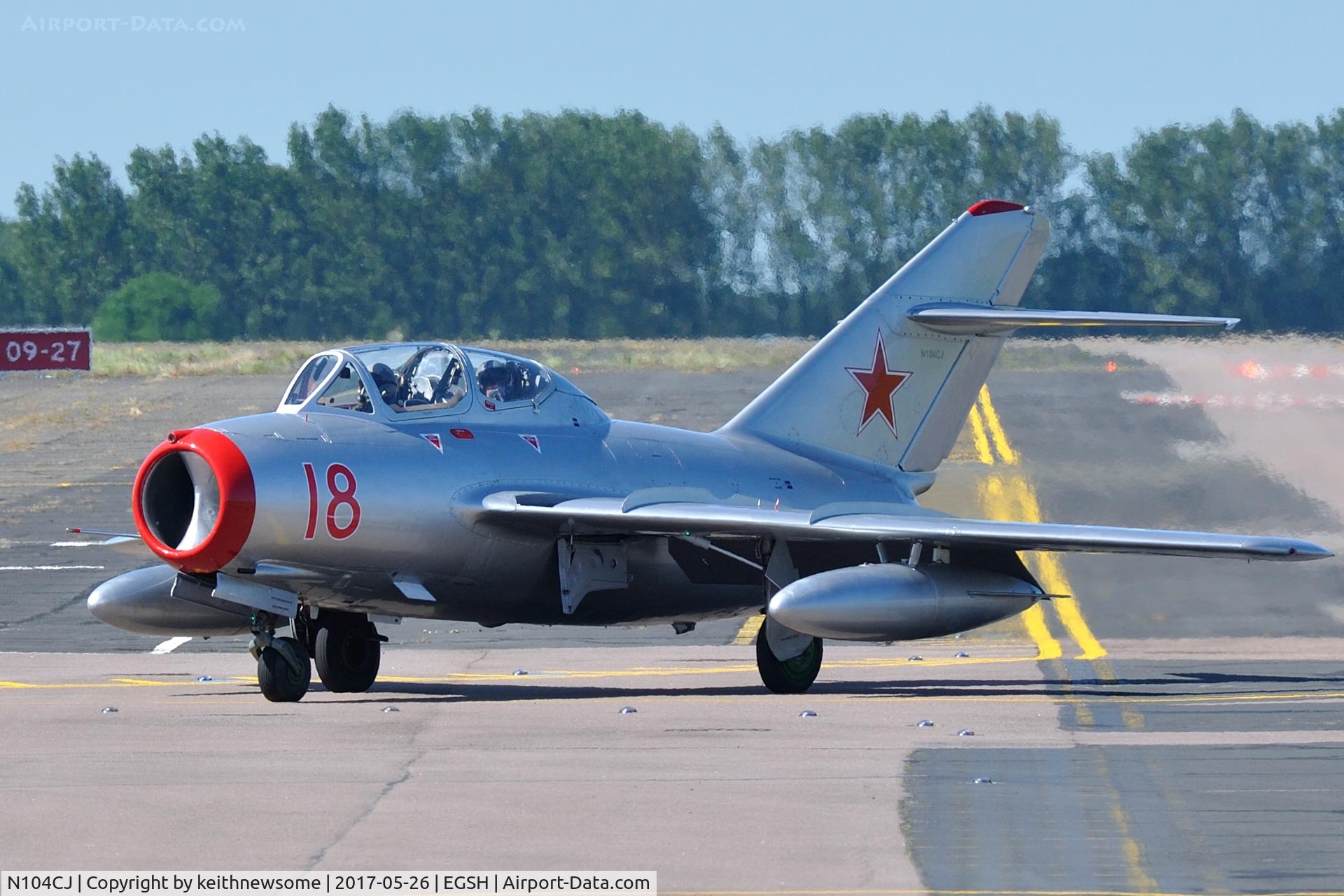 N104CJ, 1952 PZL-Mielec SBLim-2 (MiG-15UTI) C/N 1A01004, Becoming a regular but most welcome.